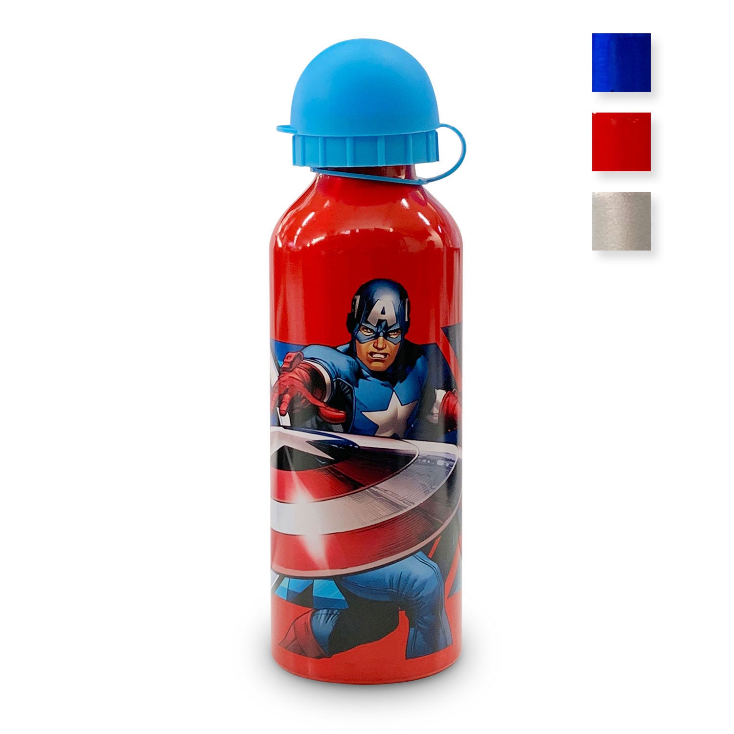 Borraccia bambini Marvel Avengers bottiglia in allumino con beccuccio