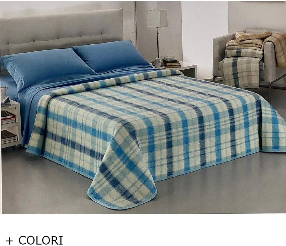 Coperta invernale in misto lana New England Blankets matrimoniale letto 2 piazze