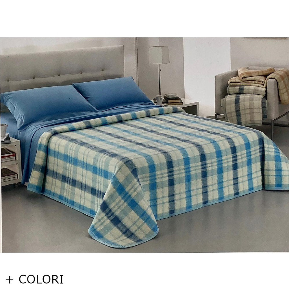 Coperta invernale in misto lana New England Blankets matrimoniale letto 2 piazze