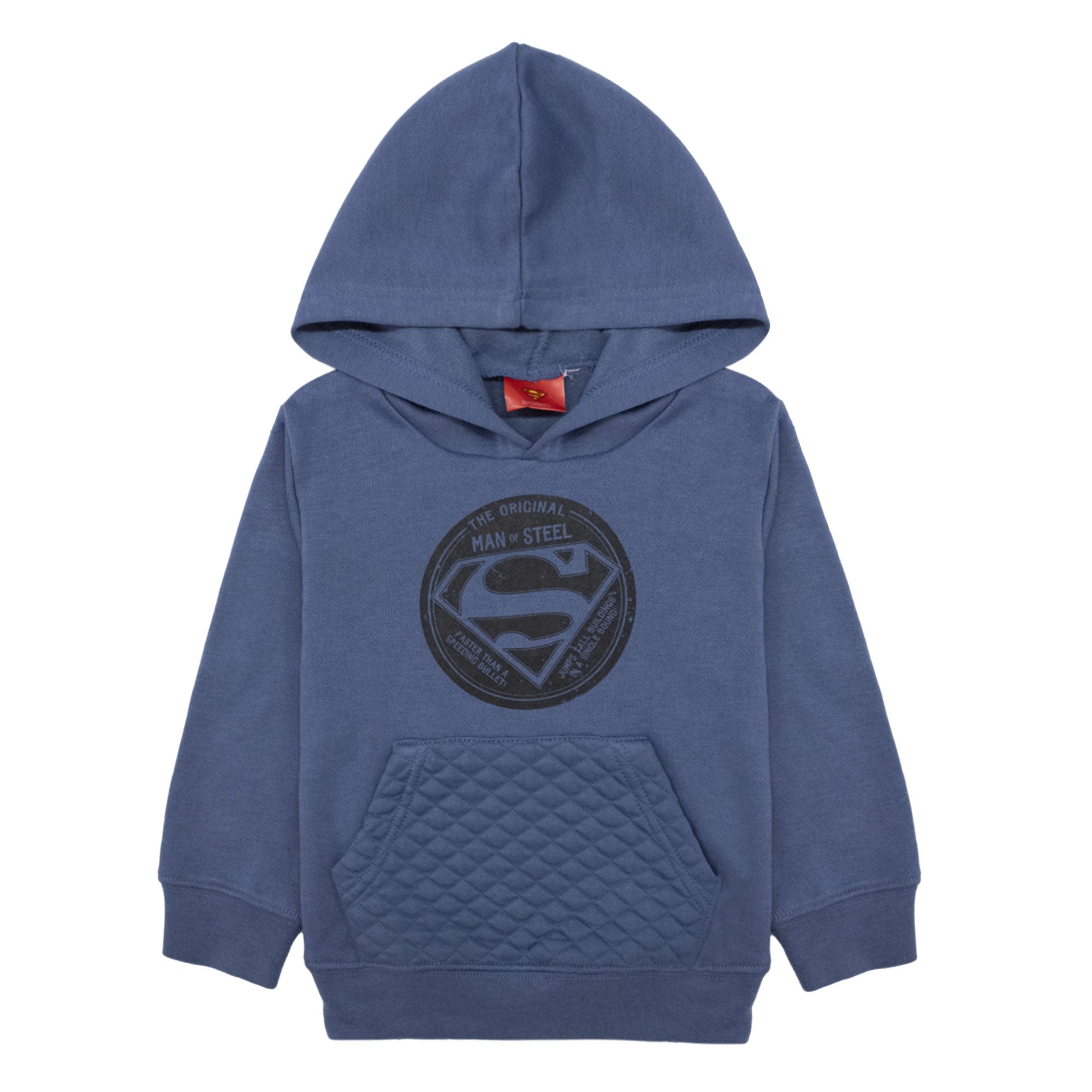 Felpa ufficiale DC Comics con cappuccio stampa Superman bambino originale 1261