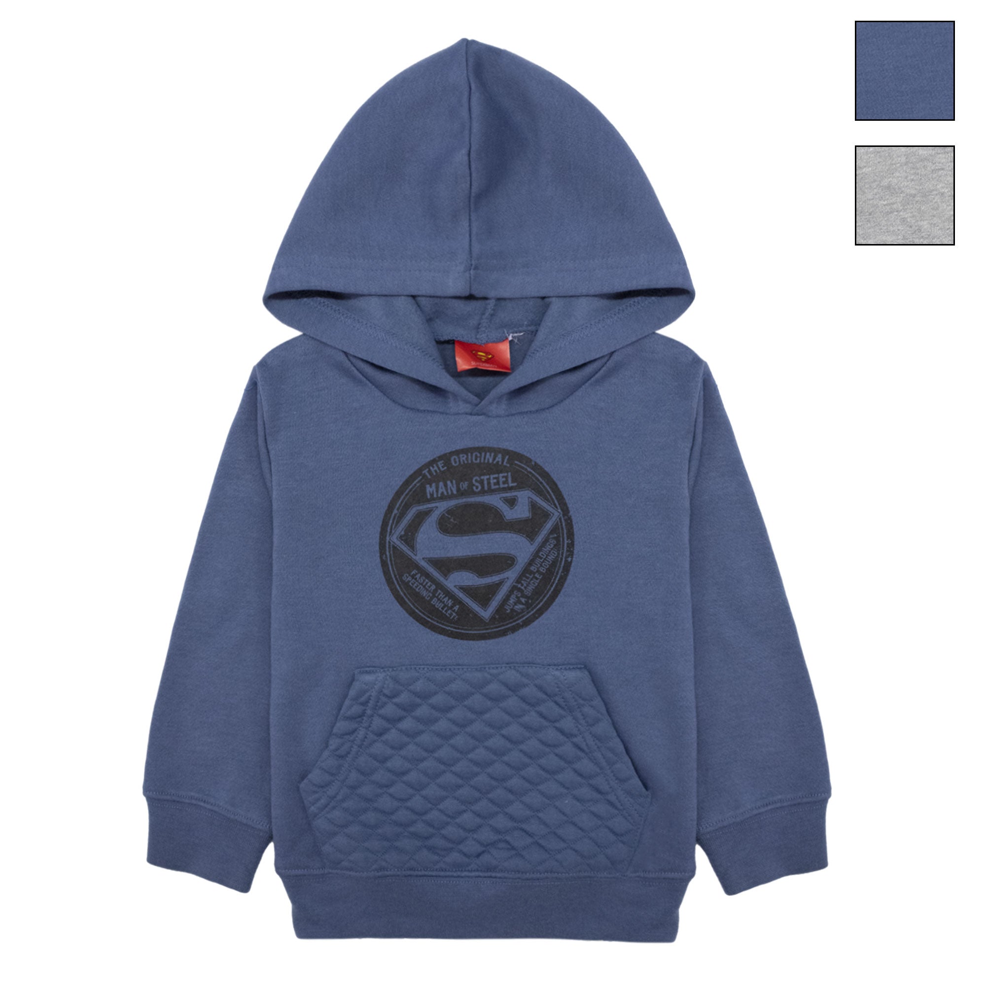 Felpa ufficiale DC Comics con cappuccio stampa Superman bambino originale 1261