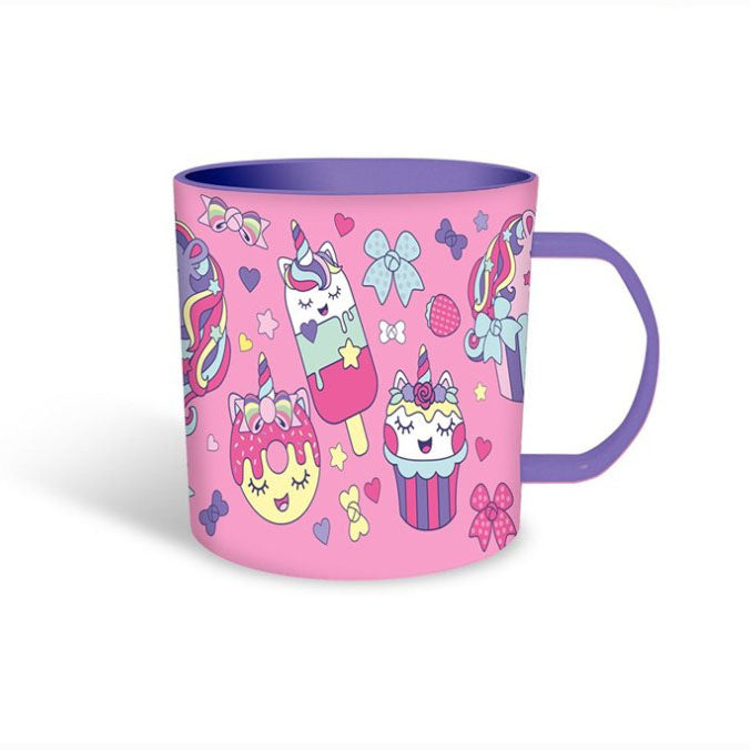 Tazza Unicorno bicchiere per bevande microonde mug colazione bambini 340 ml 1324