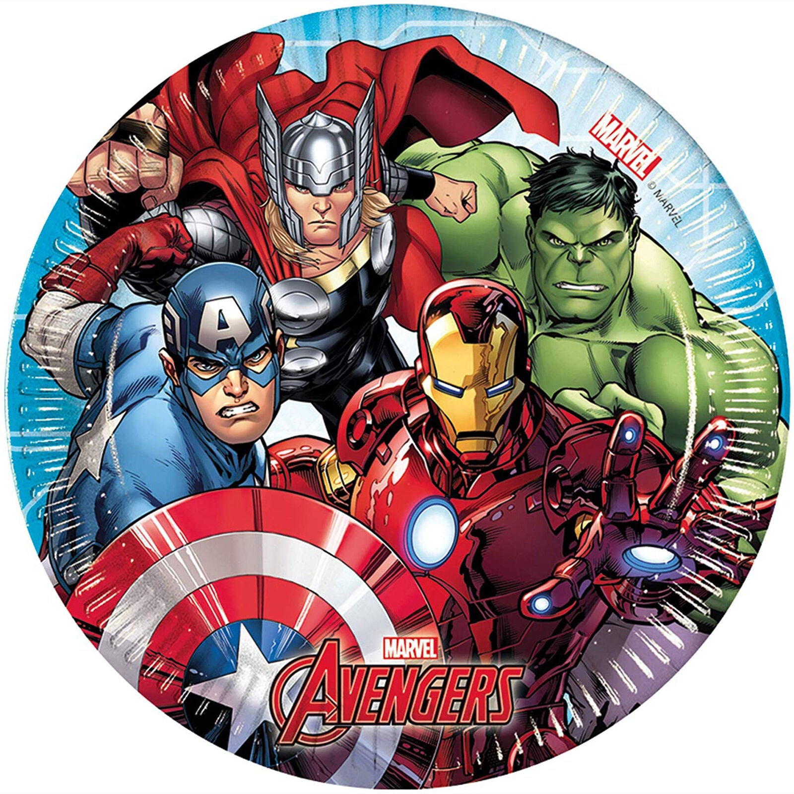 Kit party Marvel Avengers 24 persone bicchieri piatti tovaglia tovaglioli 1395