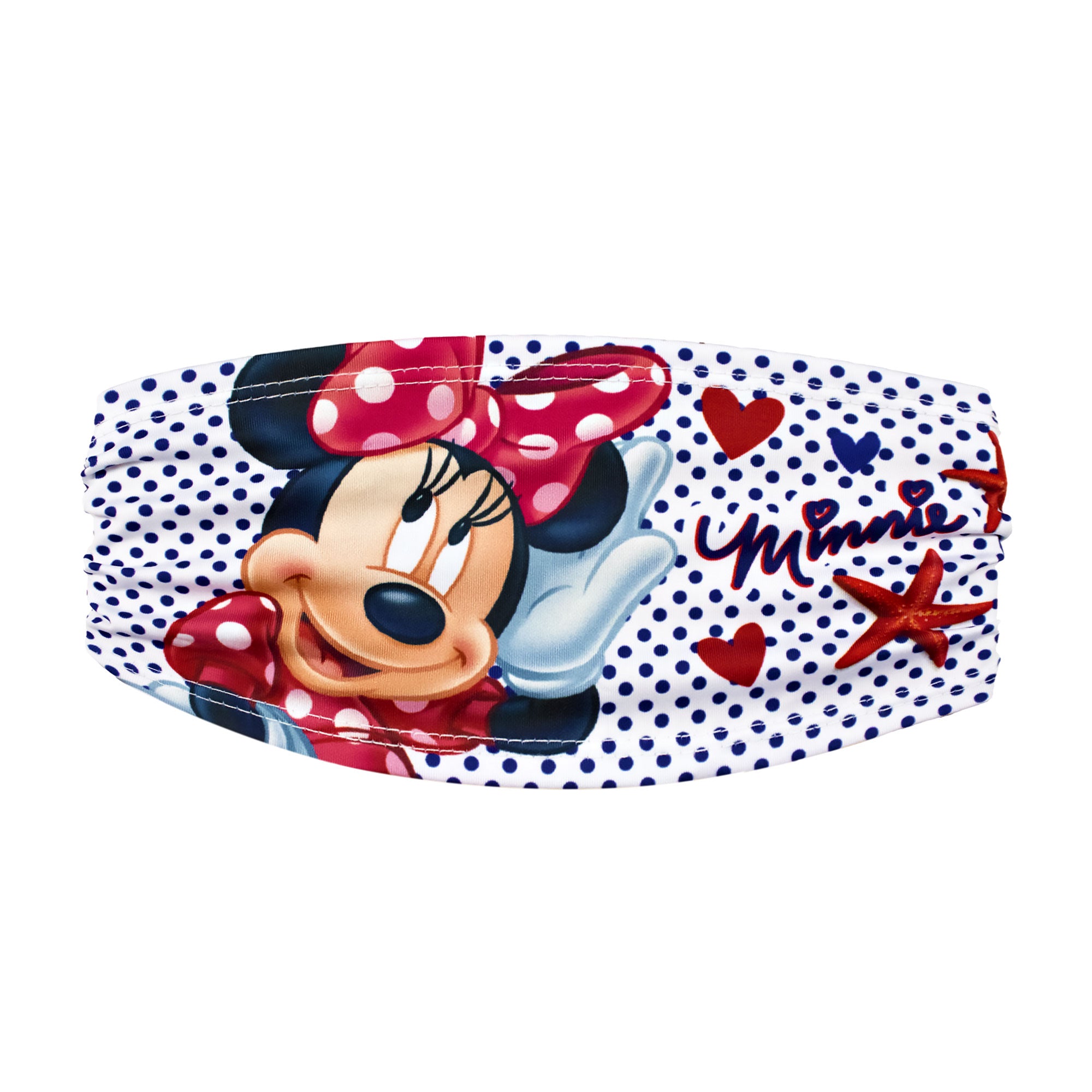 Fascia per capelli elastica Disney Minnie ufficiale stampata per bambina 1855