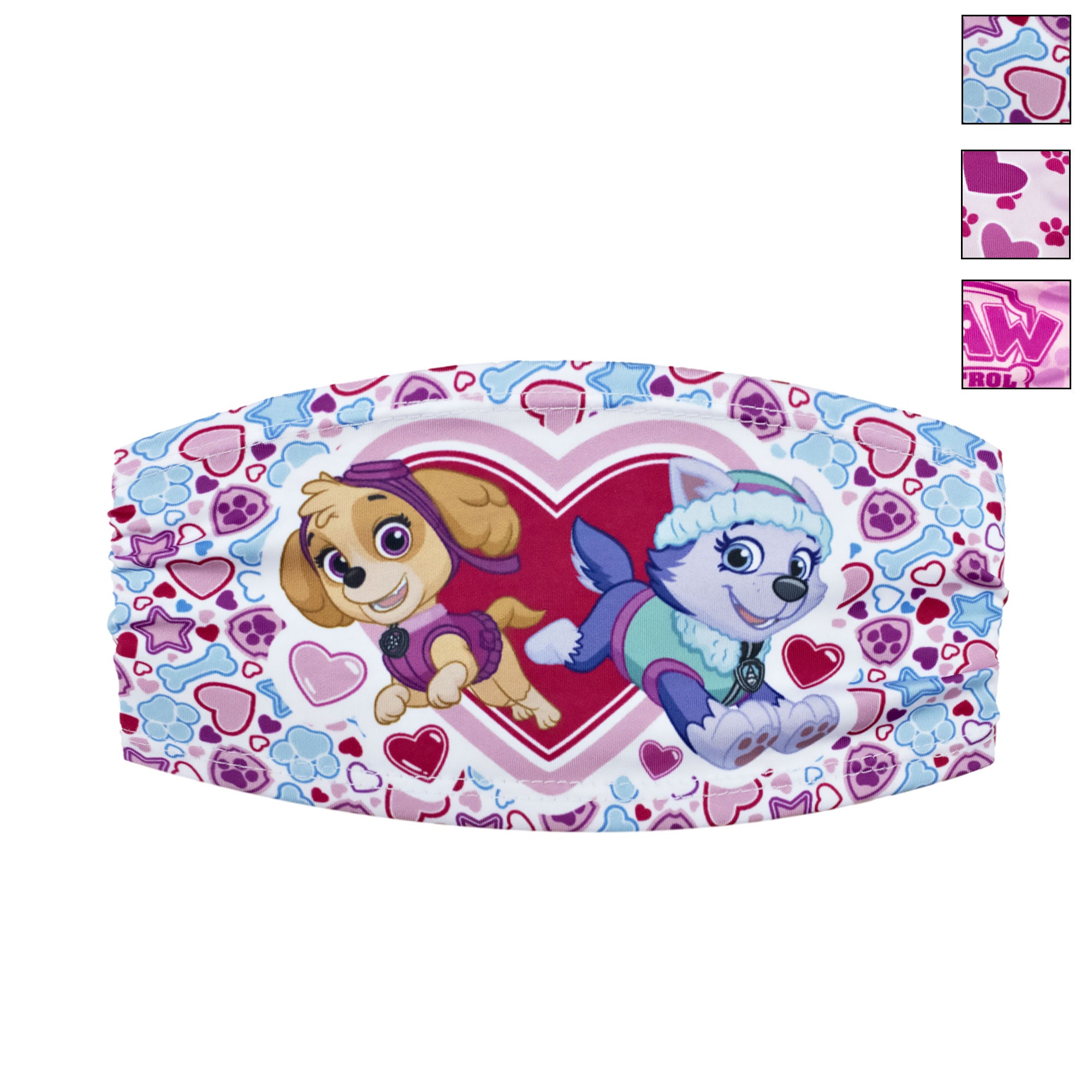 Fascia per capelli elastica Paw Patrol ufficiale stampata per bambina 1857