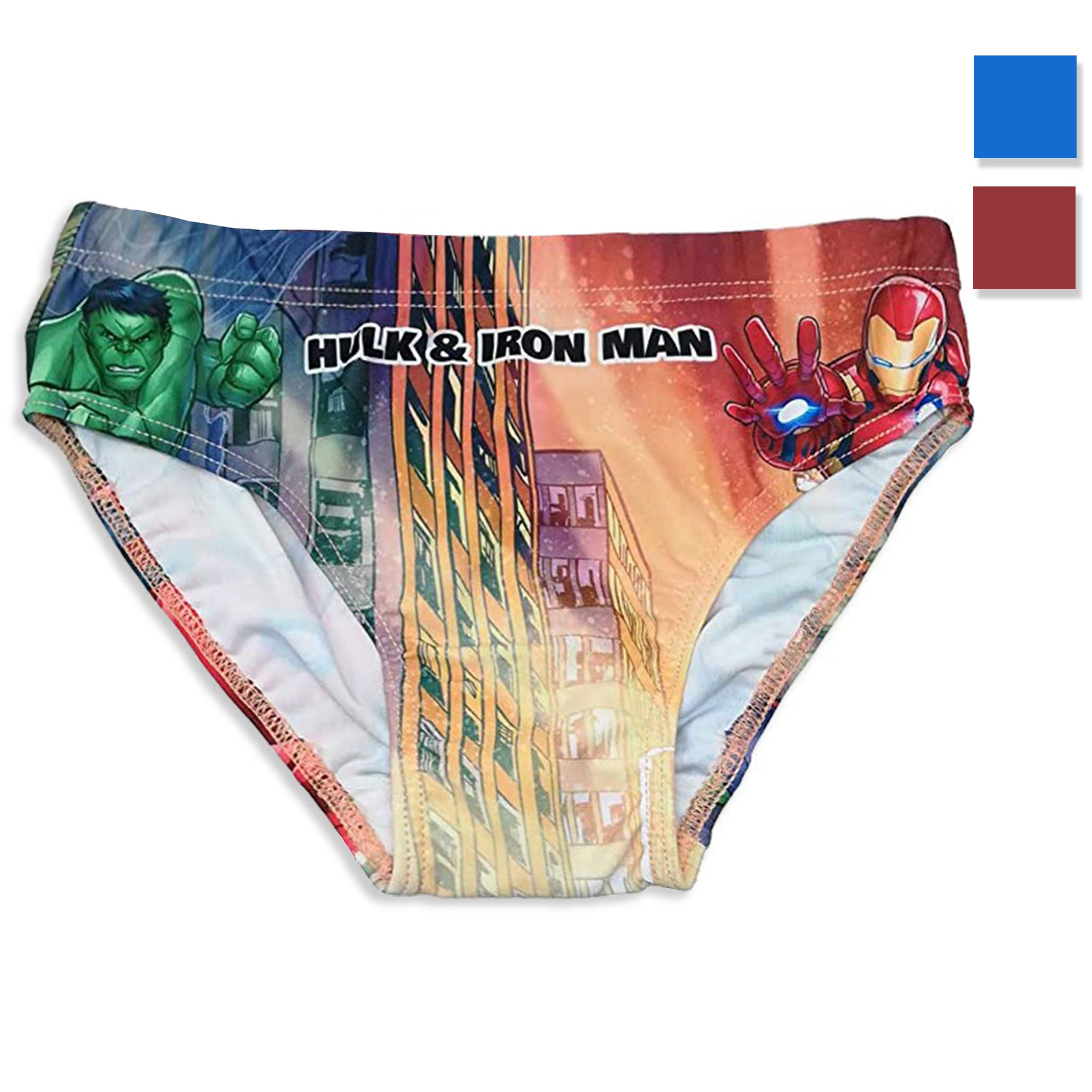 Costume da mare ufficiale Marvel Avengers per bambino slip piscina 3112