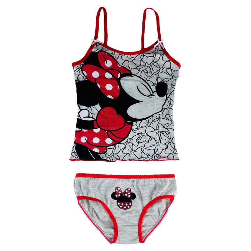 Disney Minnie girl pajamas complete with summer cotton tank top and pa