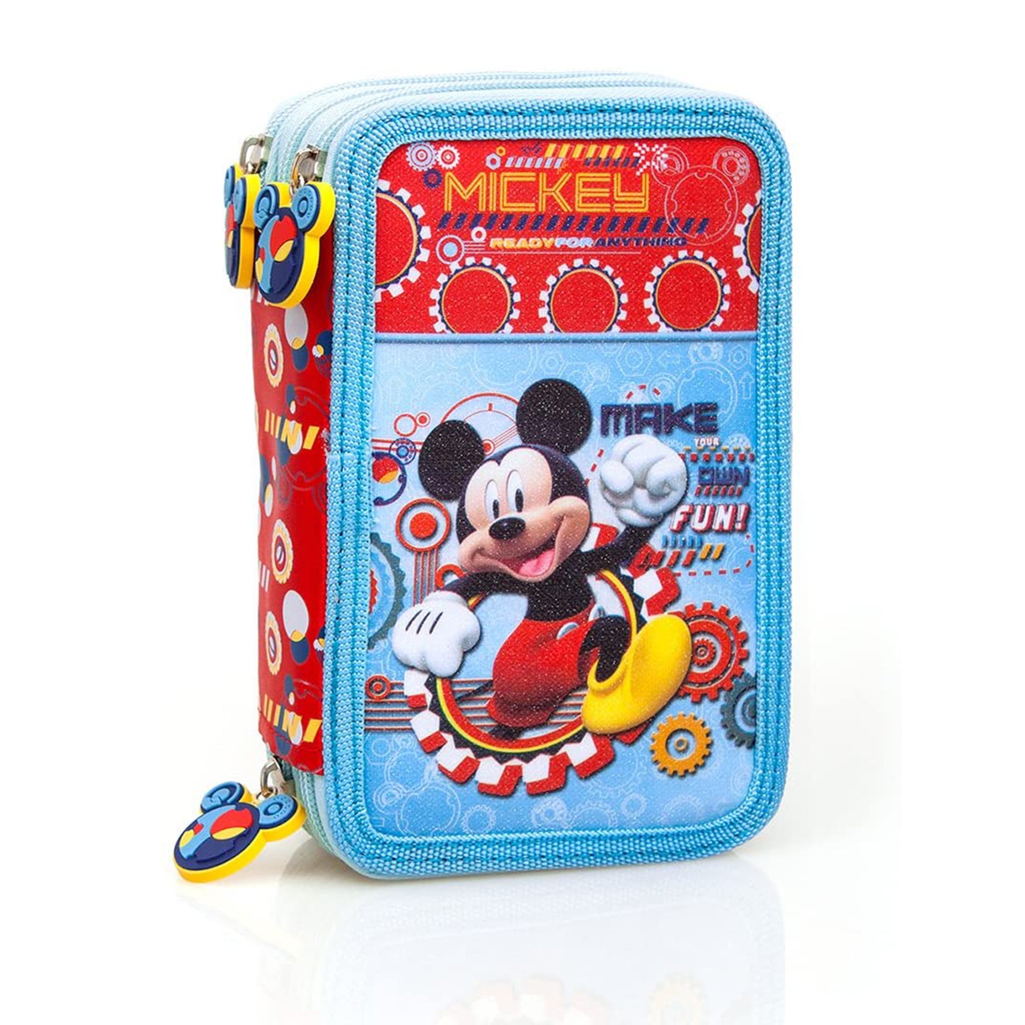 Astuccio scuola pennarelli GIOTTO ufficiale Disney Mickey Mouse 3 scomparti 3263