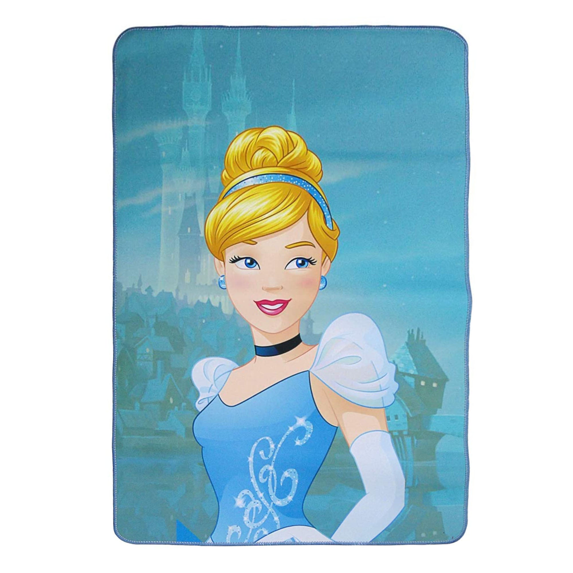 Tappeto antiscivolo da camera per bambina Disney Cenerentola 80x110cm 3472