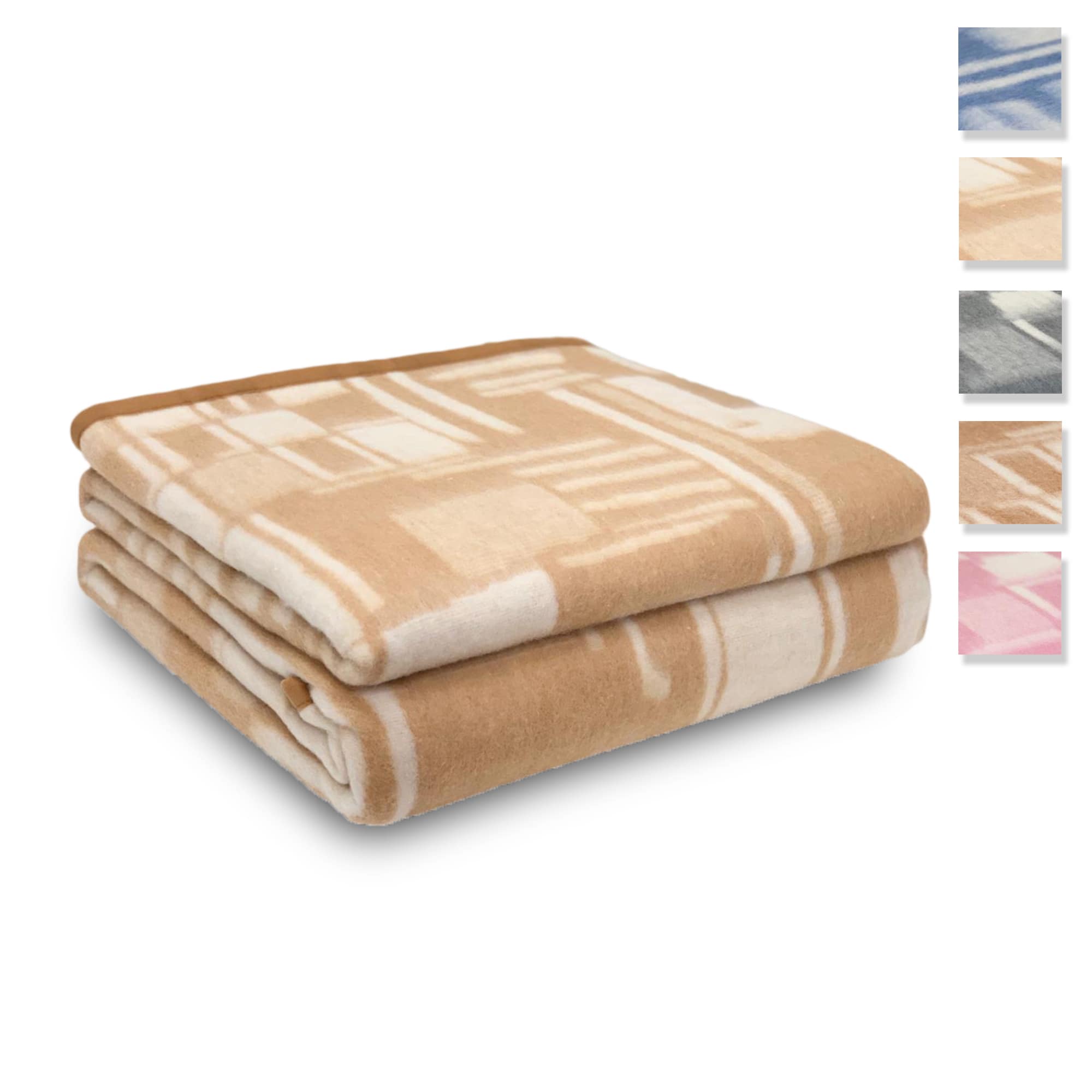 Coperta invernale in misto lana Boston Blankets matrimoniale letto 2 piazze 3642