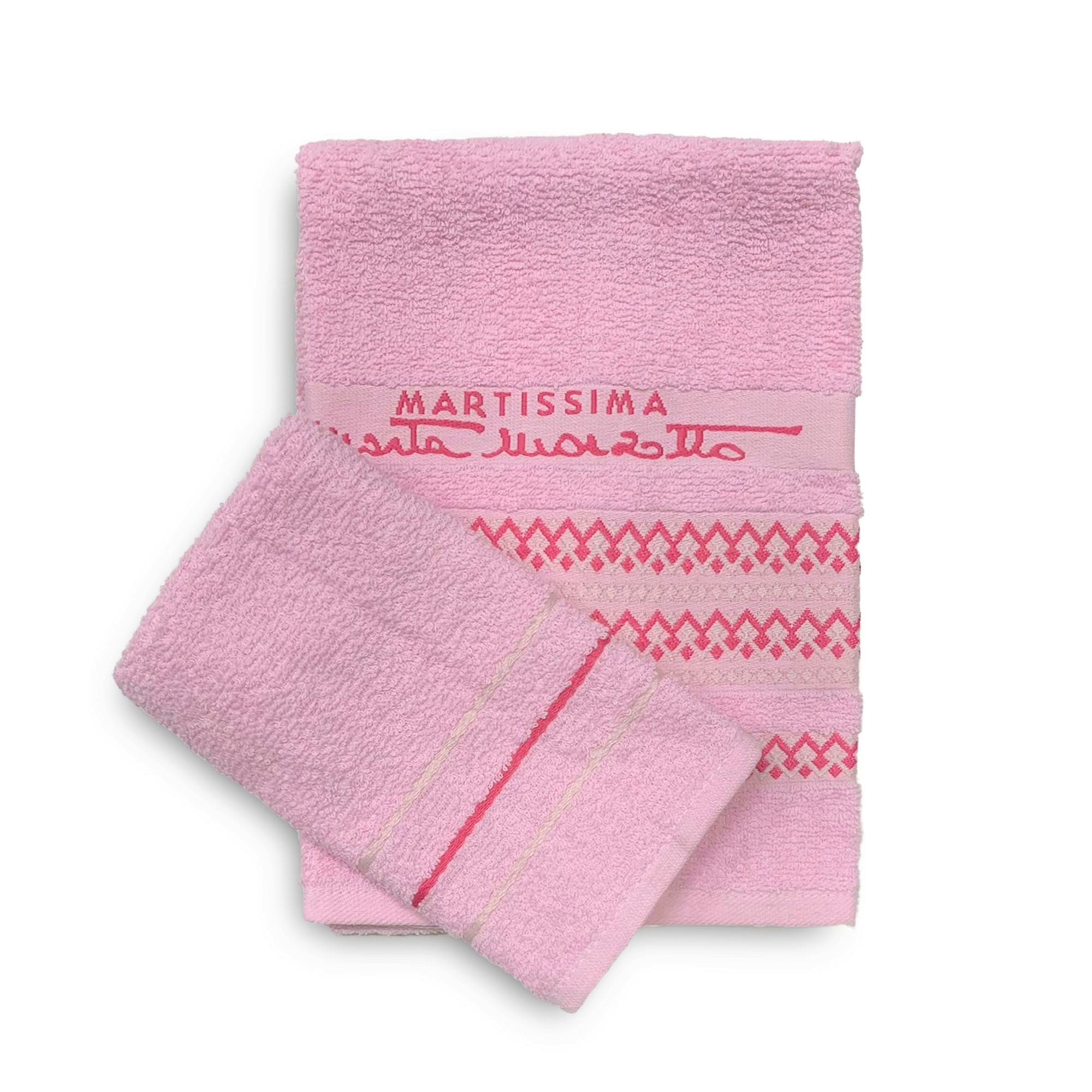 Set asciugamani bagno 1+1 in cotone viso e ospite Martissima Marta Marzotto 3936