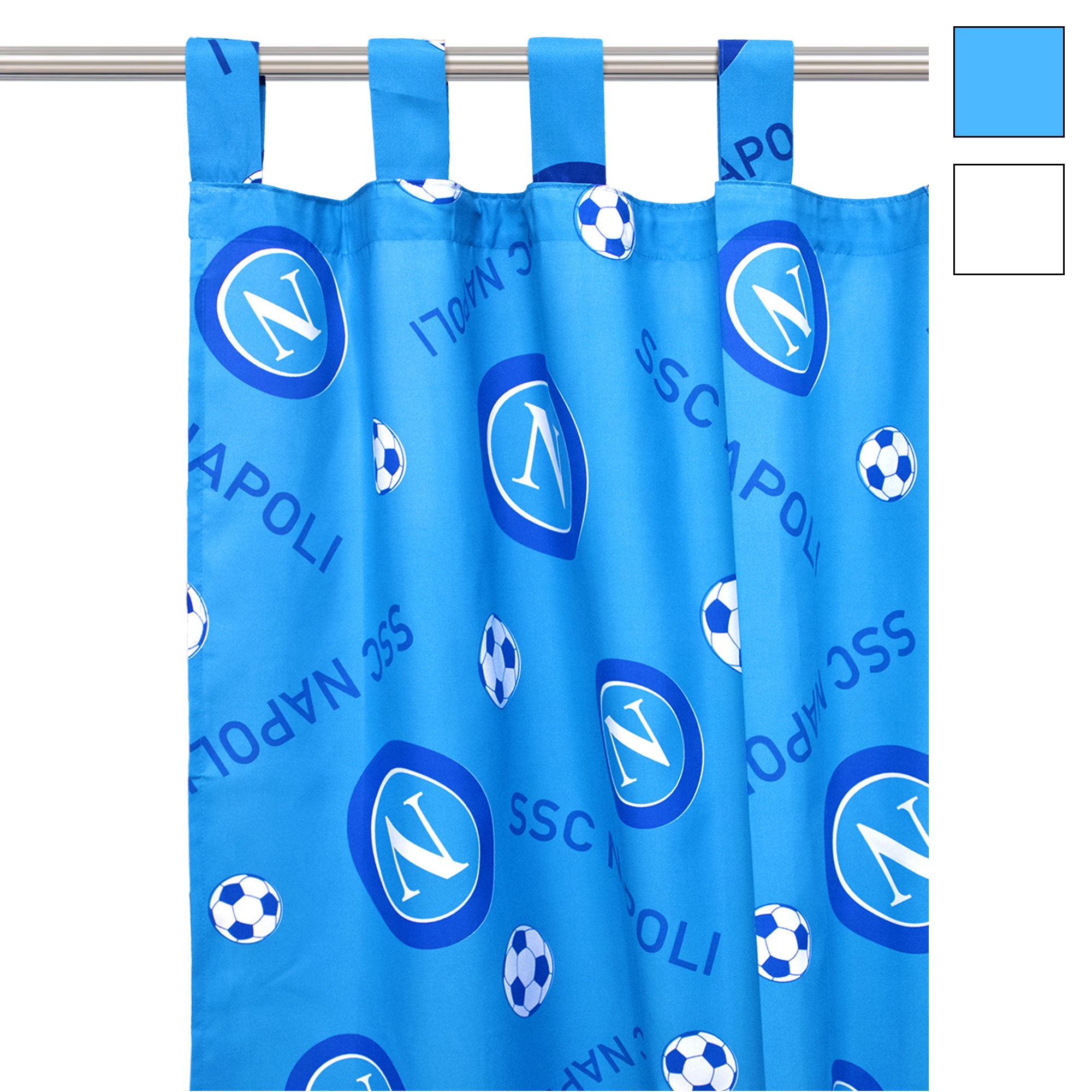 Tenda con asole velata SSC Napoli Ufficiale Originale Calcio 140x290 cm 3958