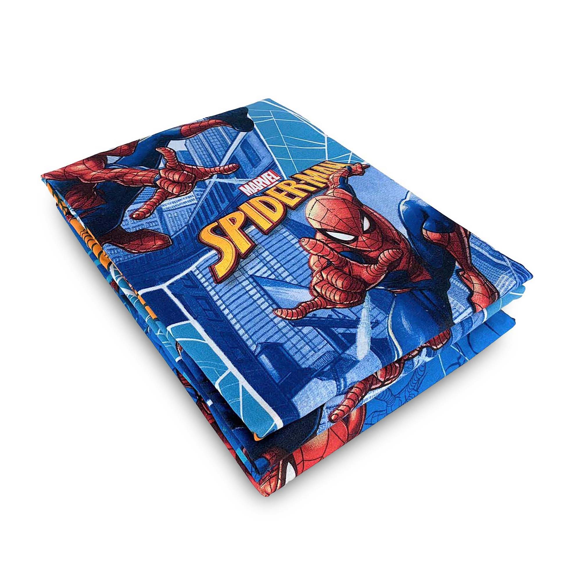 Completo lenzuola letto singolo 180x270 + federa ufficiale Marvel Spiderman 4020