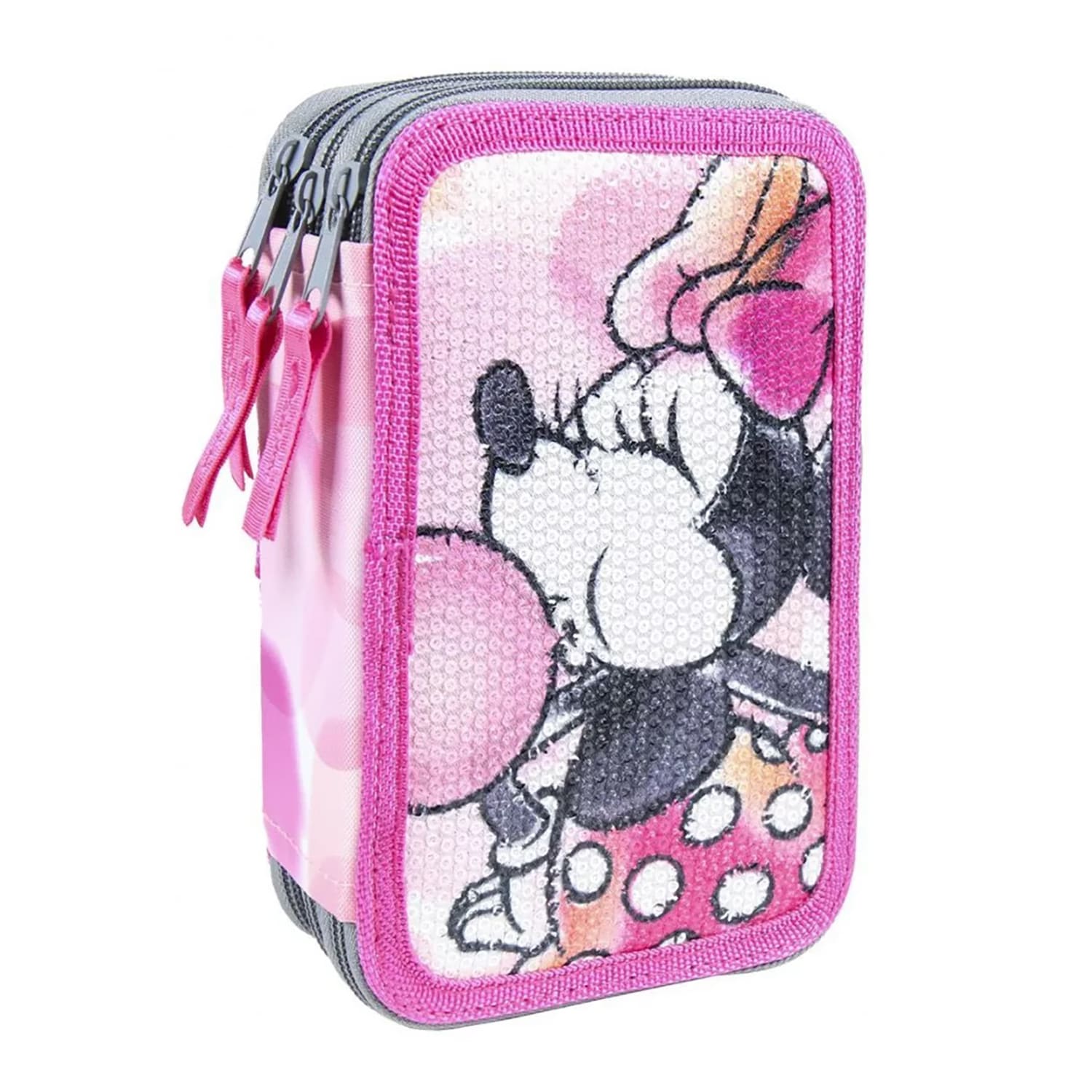 Astuccio borsello scuola Disney Minnie ufficiale colori Giotto 3 scomparti 4324