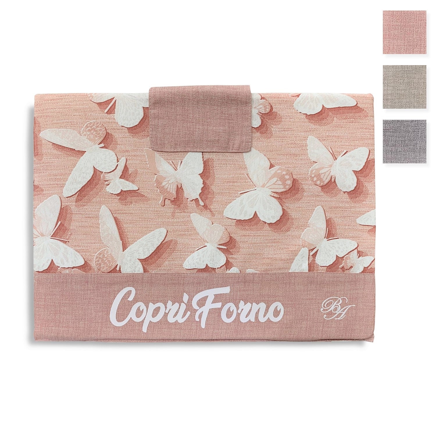 Copriforno cucina imbottito in fantasia farfalle 47x35 BA Collection 4343