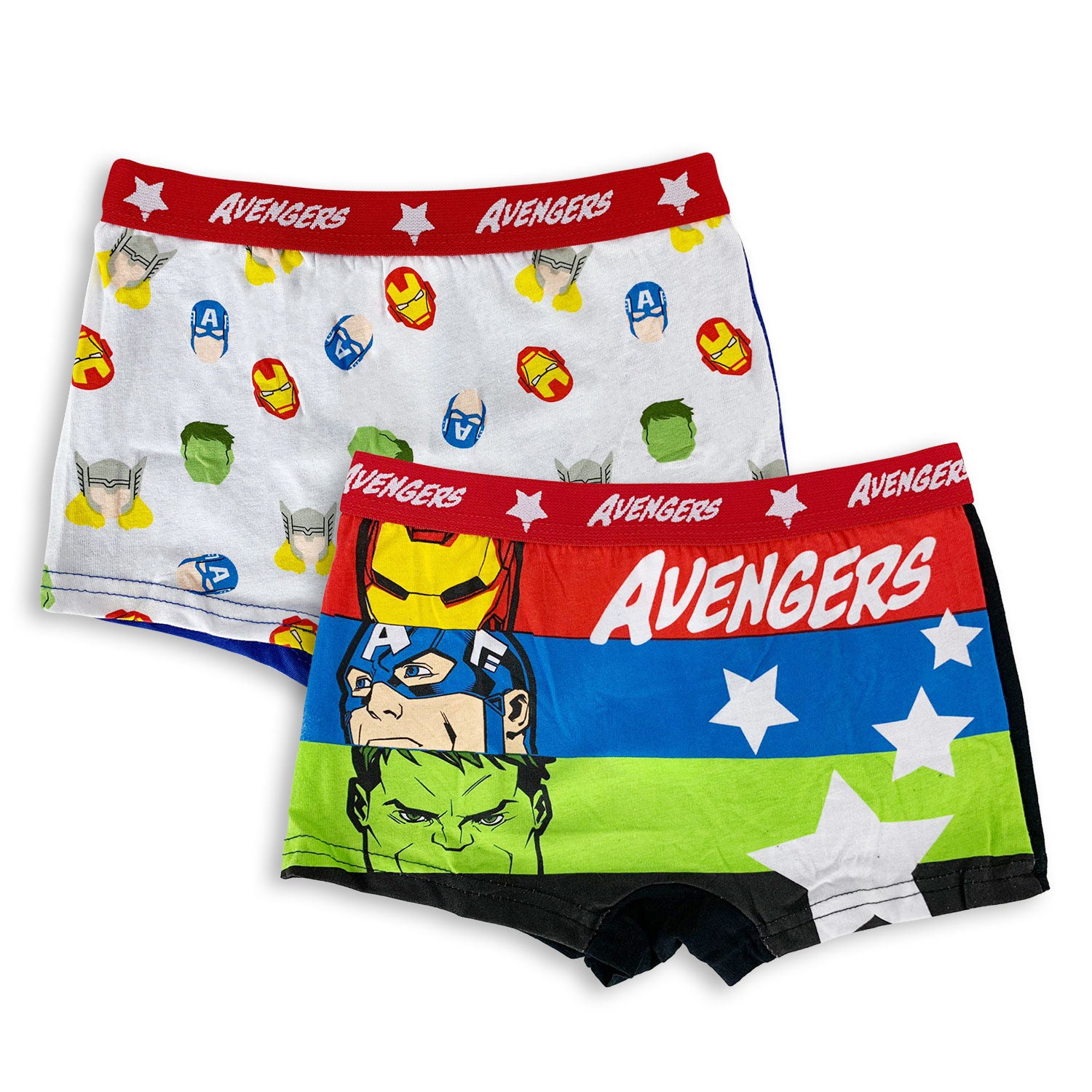 Set 2 Boxer Marvel Avengers ufficiale bambino shorties mutandine intimo 4658