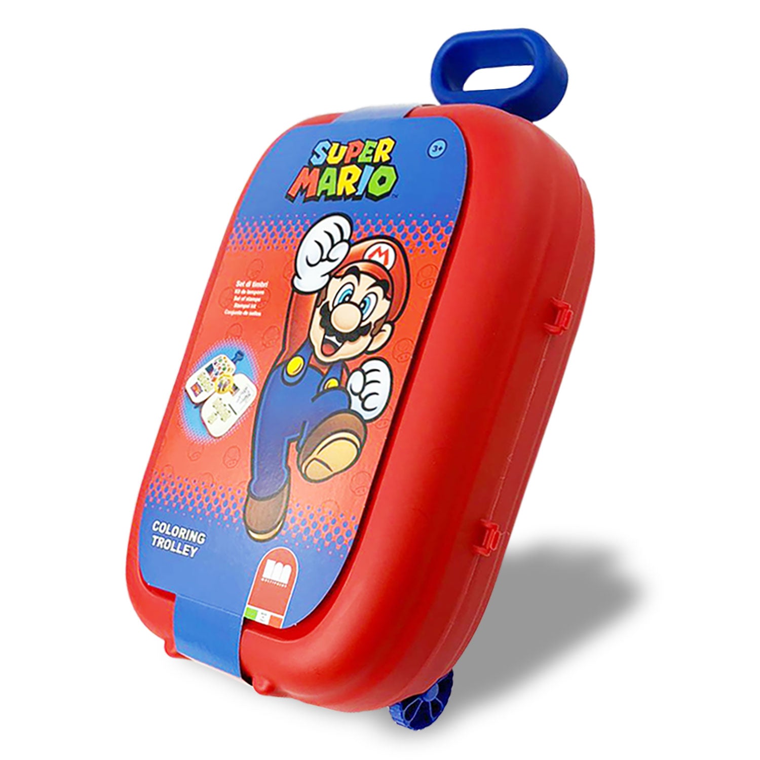 Set cancelleria trolley Super Mario Bros pennarelli Giotto ufficiale 4665