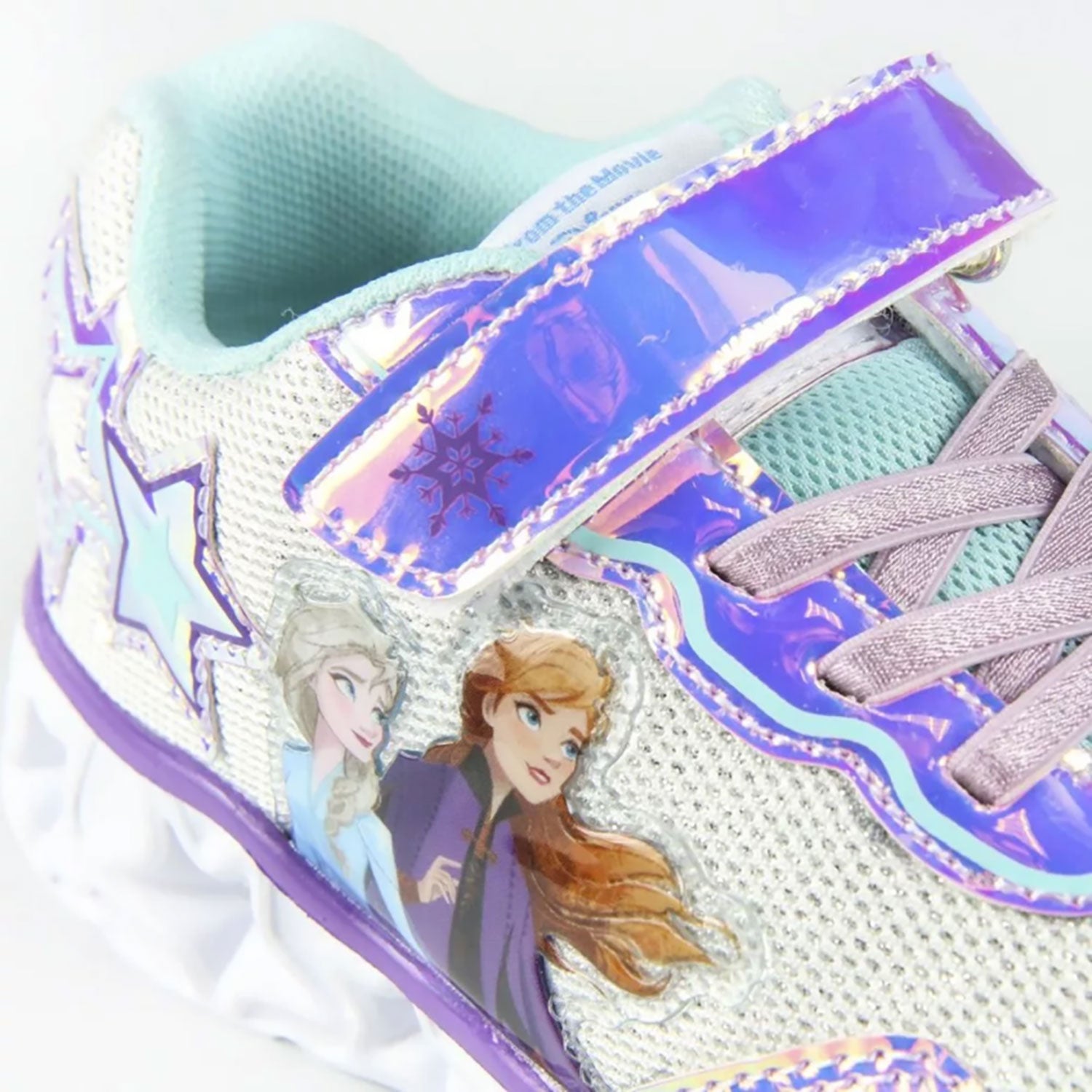 Scarpe sportive Disney Frozen Elsa a strappo per bambina con luci led 4960