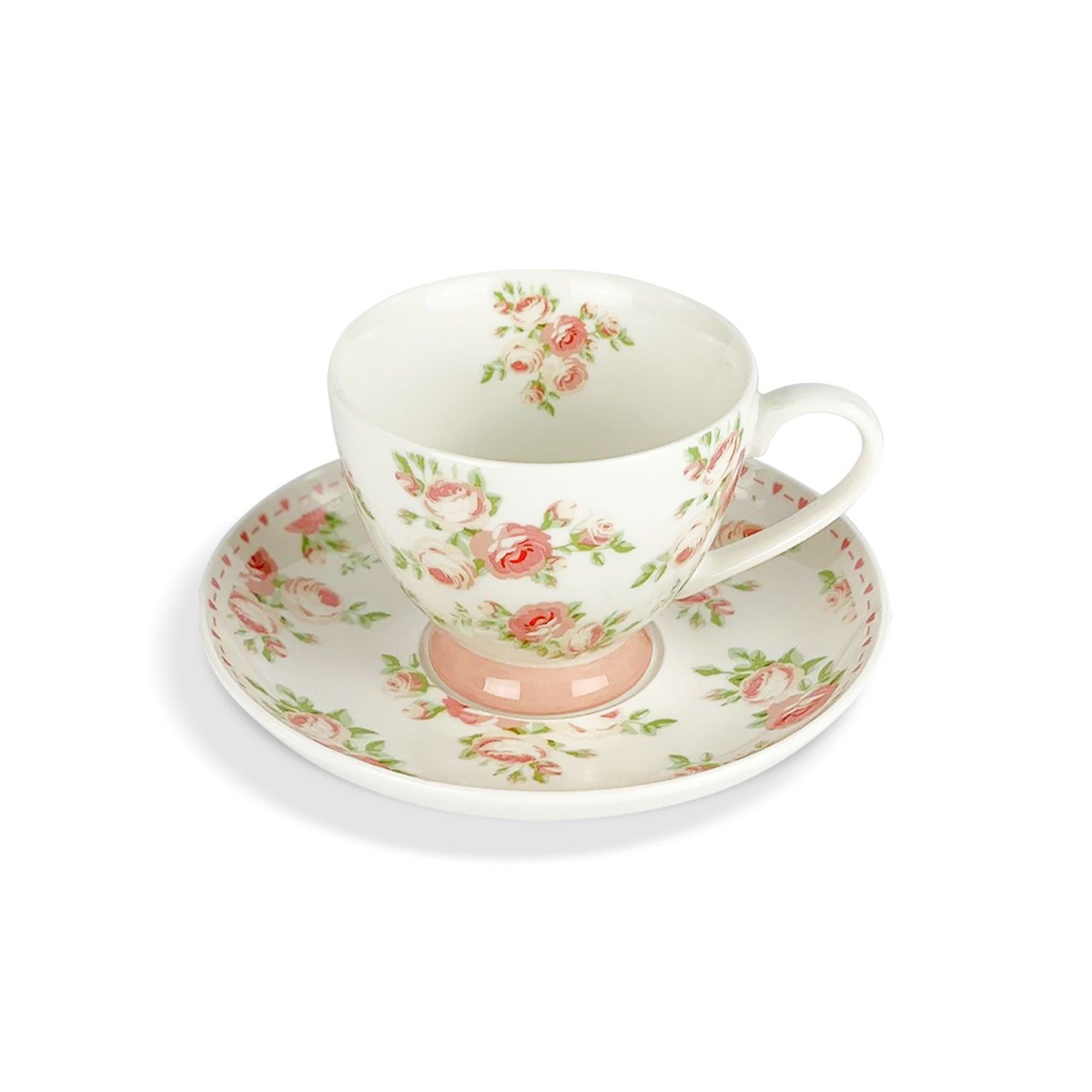 Tazza in porcellana con piattino Nuvole di Stoffa retrò Shabby chic Annette 5220