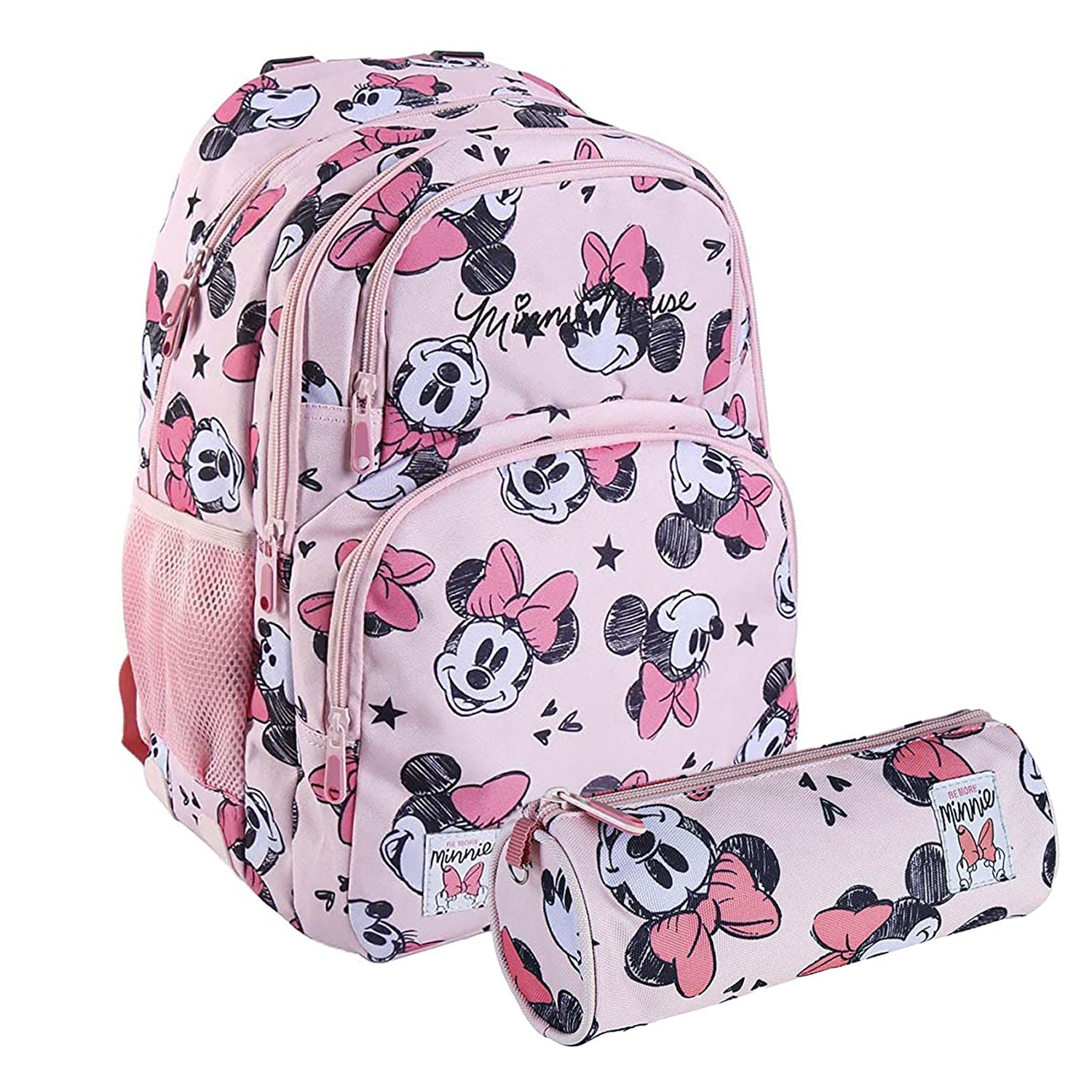 Zaino e astuccio Disney Minnie Mouse zainetto con bretelle bambina scuola 5545