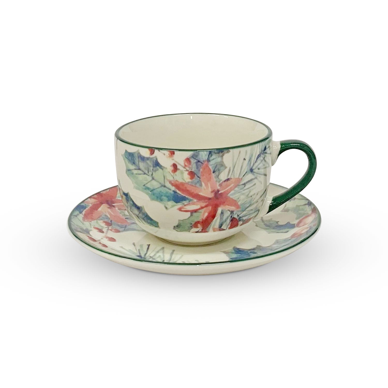 Tazza in porcellana con piattino Nuvole di Stoffa retrò Shabby chic Annabel 5707