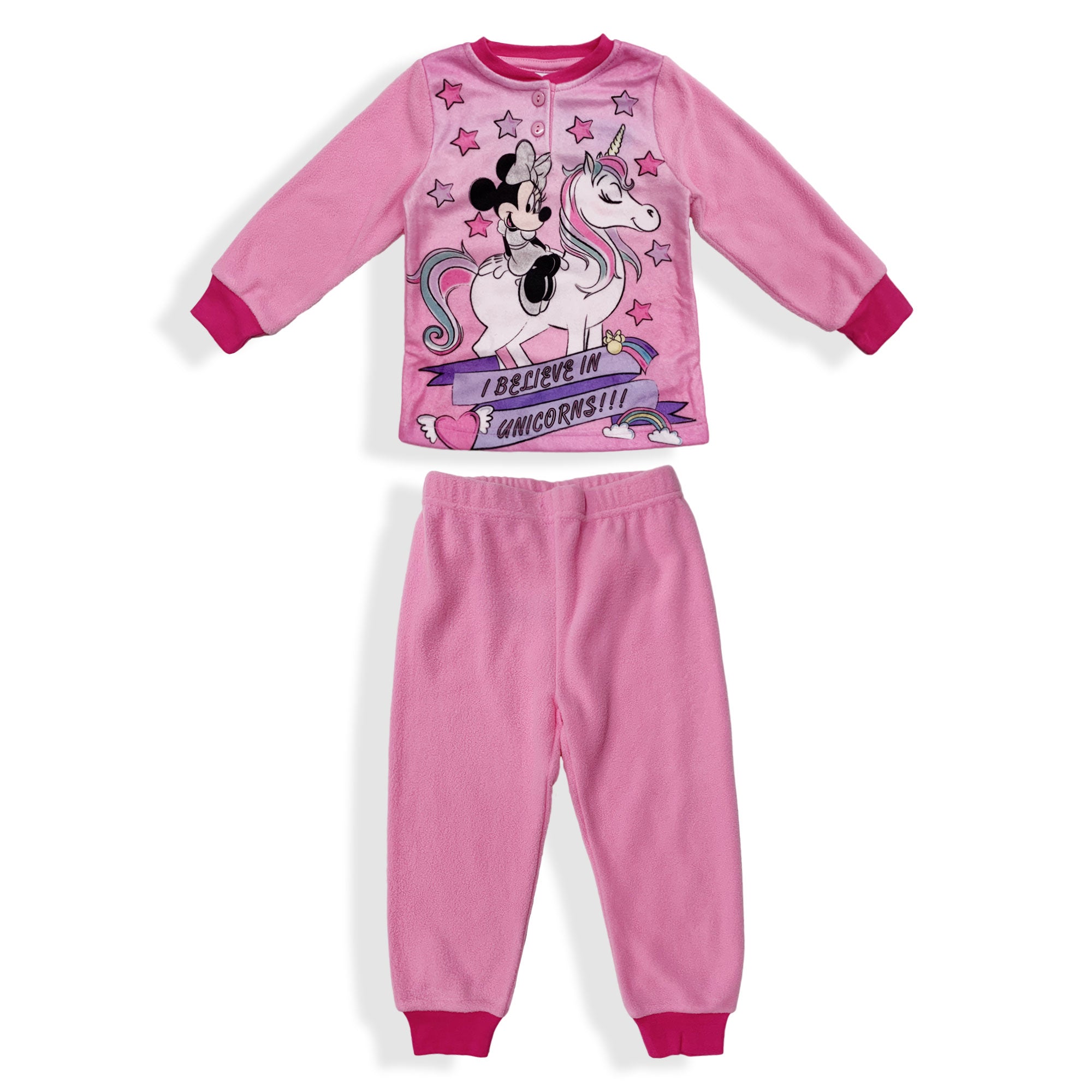 Pigiama Disney Minnie Mouse invernale maniche lunghe bambina in pile bimba 5959