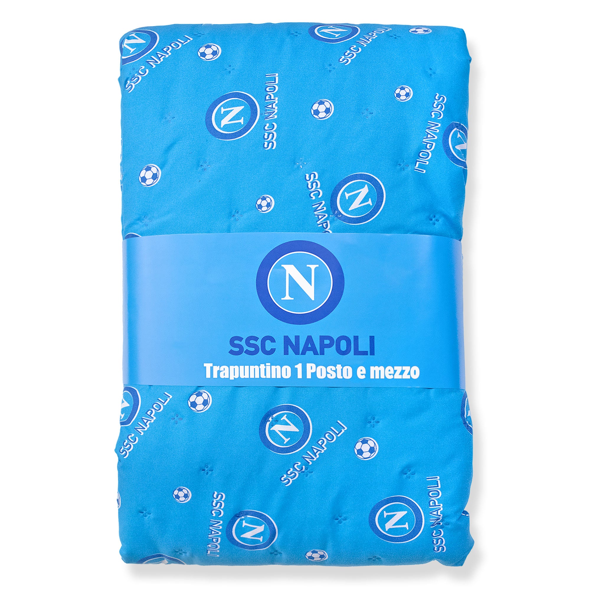 Trapuntino SSC Napoli 1 posto e mezzo copriletto ufficiale 6134