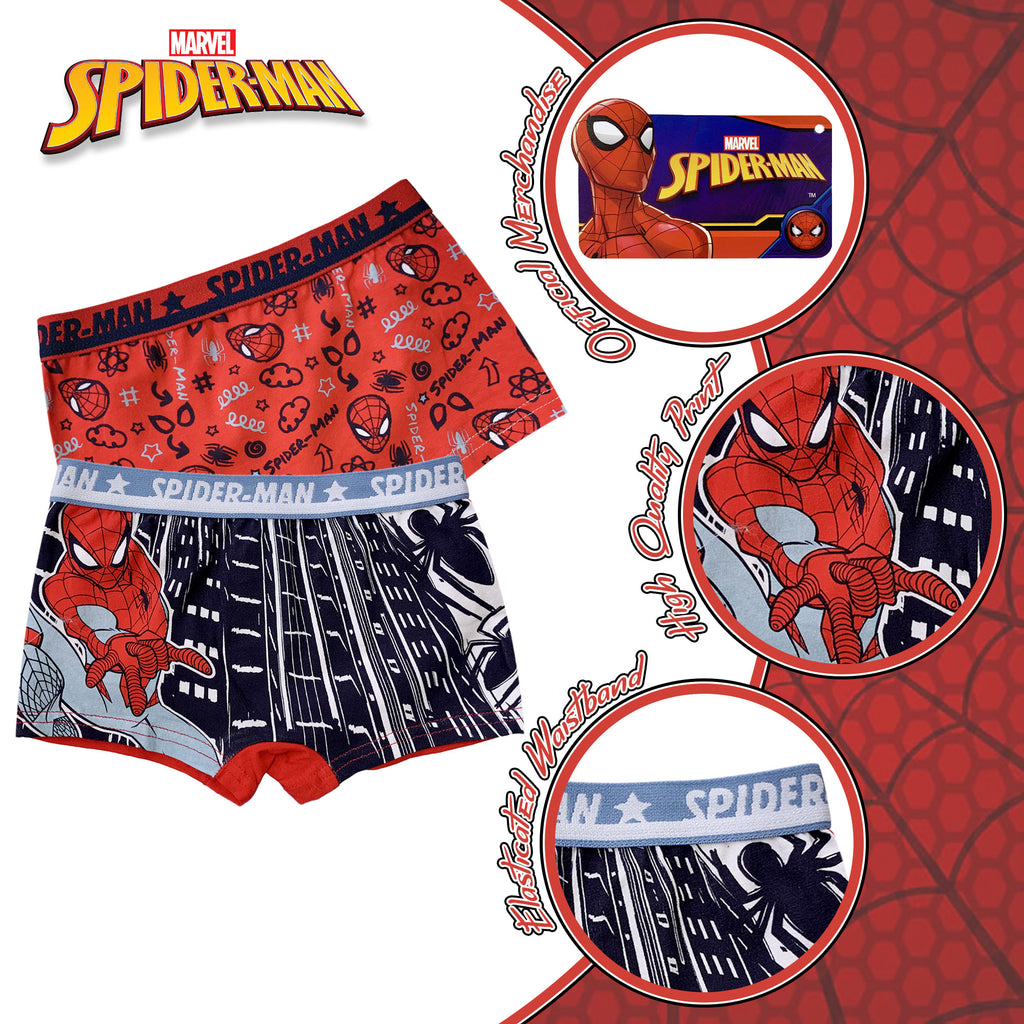 Set 2 Boxer Marvel Spiderman bambino shorties