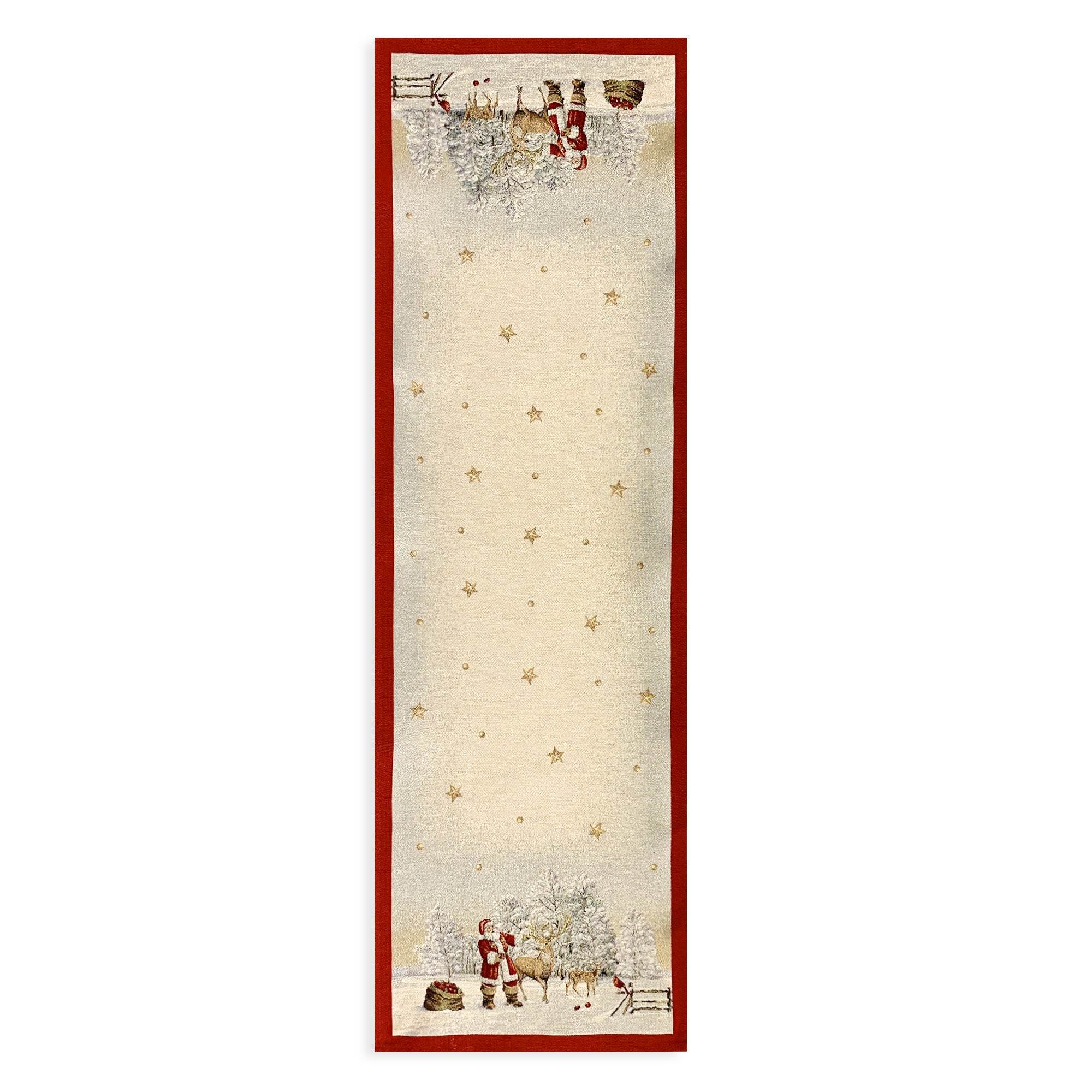 Runner natalizio 47x140cm decorazioni Centrotavola Natale Maestri Cotonieri 6241