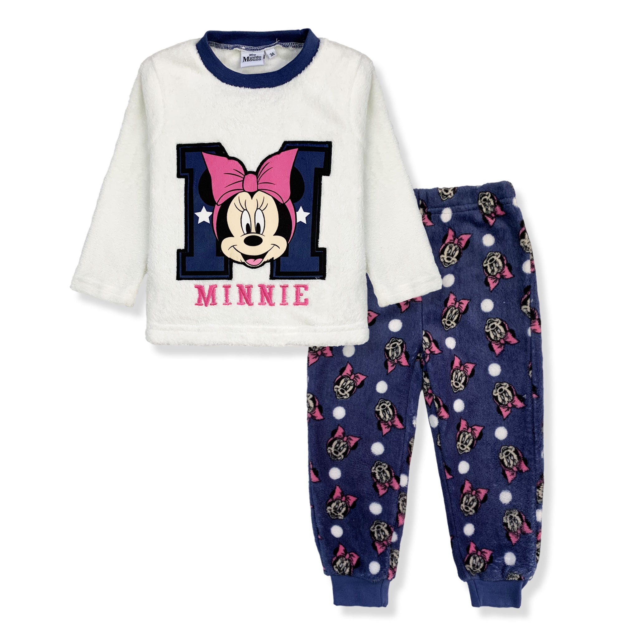 Pigiama per bambina Disney Minnie Mouse in pile invernale 6268