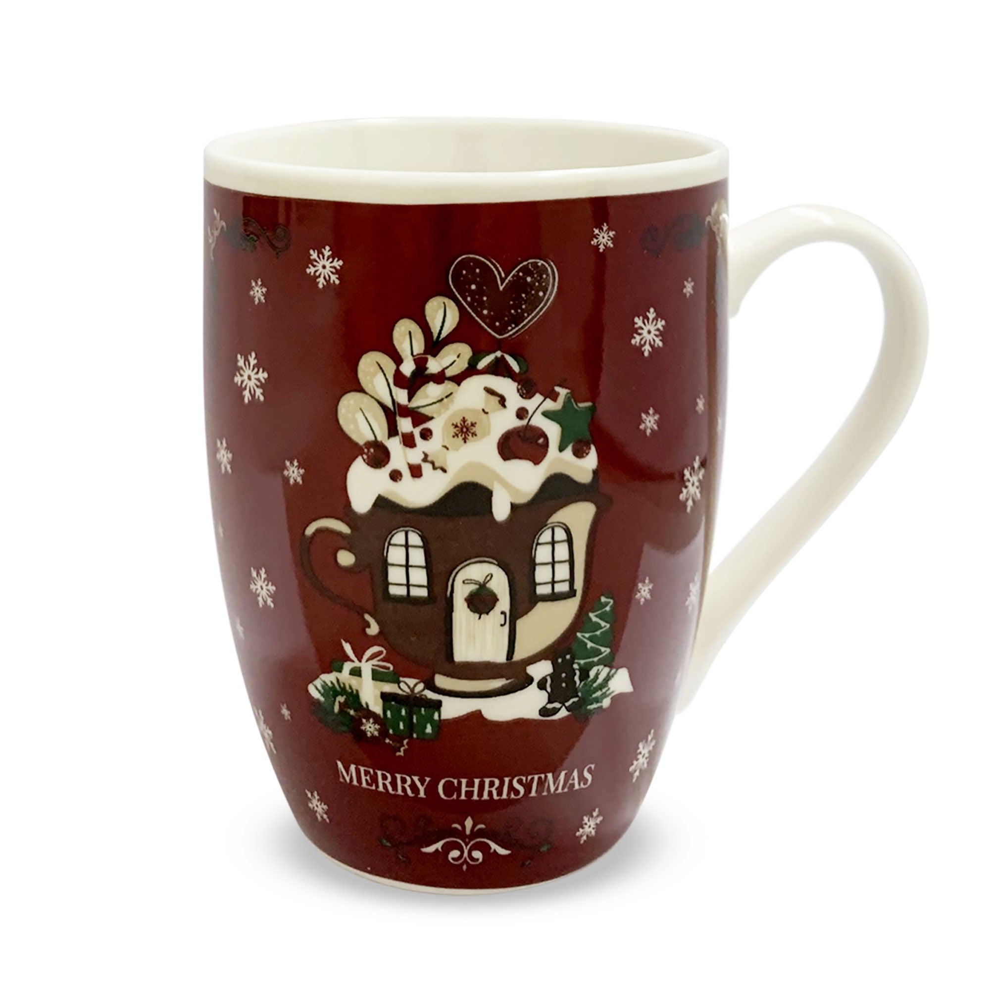 Tazza natalizia Nuvole di Stoffa Mug in ceramica Holly Decoro Natale 350ml 6329