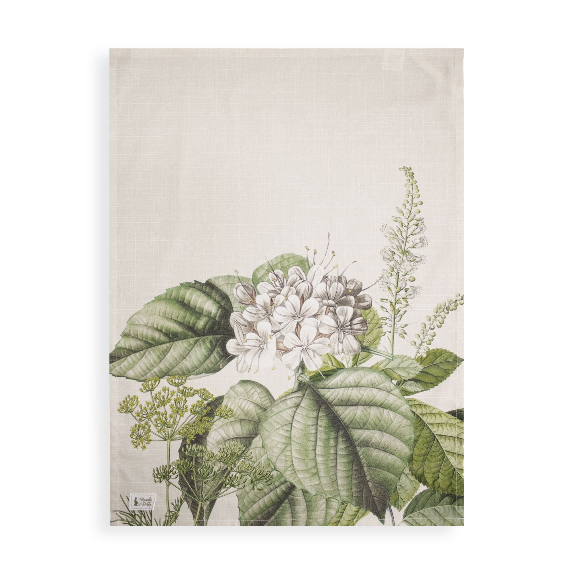 Strofinaccio Nuvole di Stoffa Herbarium Shabby Chic in cotone 6733