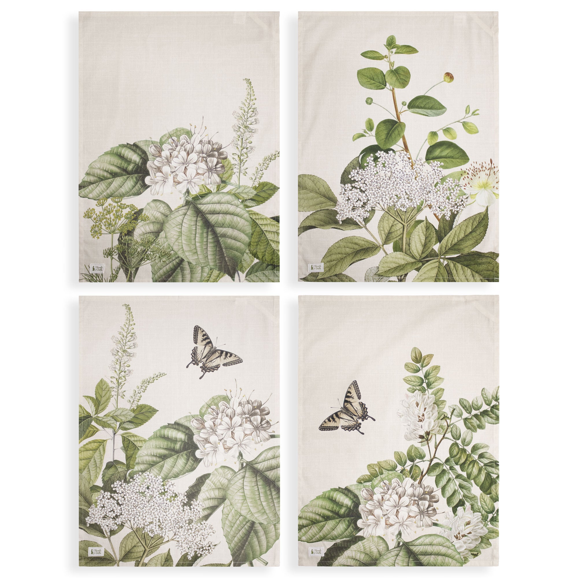 Strofinacci Nuvole di Stoffa Herbarium Shabby Chic in cotone 6735