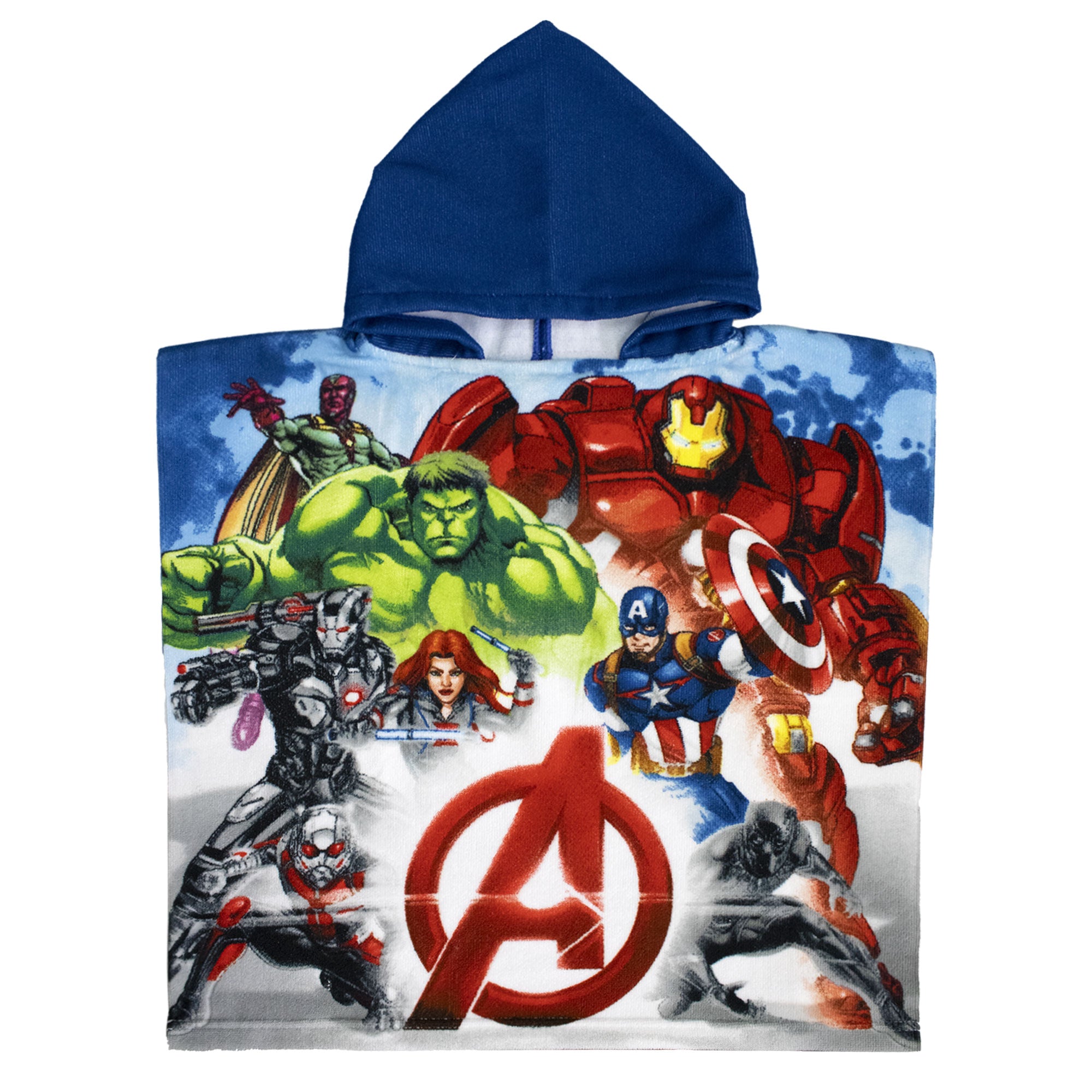 Poncho mare Marvel Avengers per bambino 55x110cm asciugamano piscina 6803