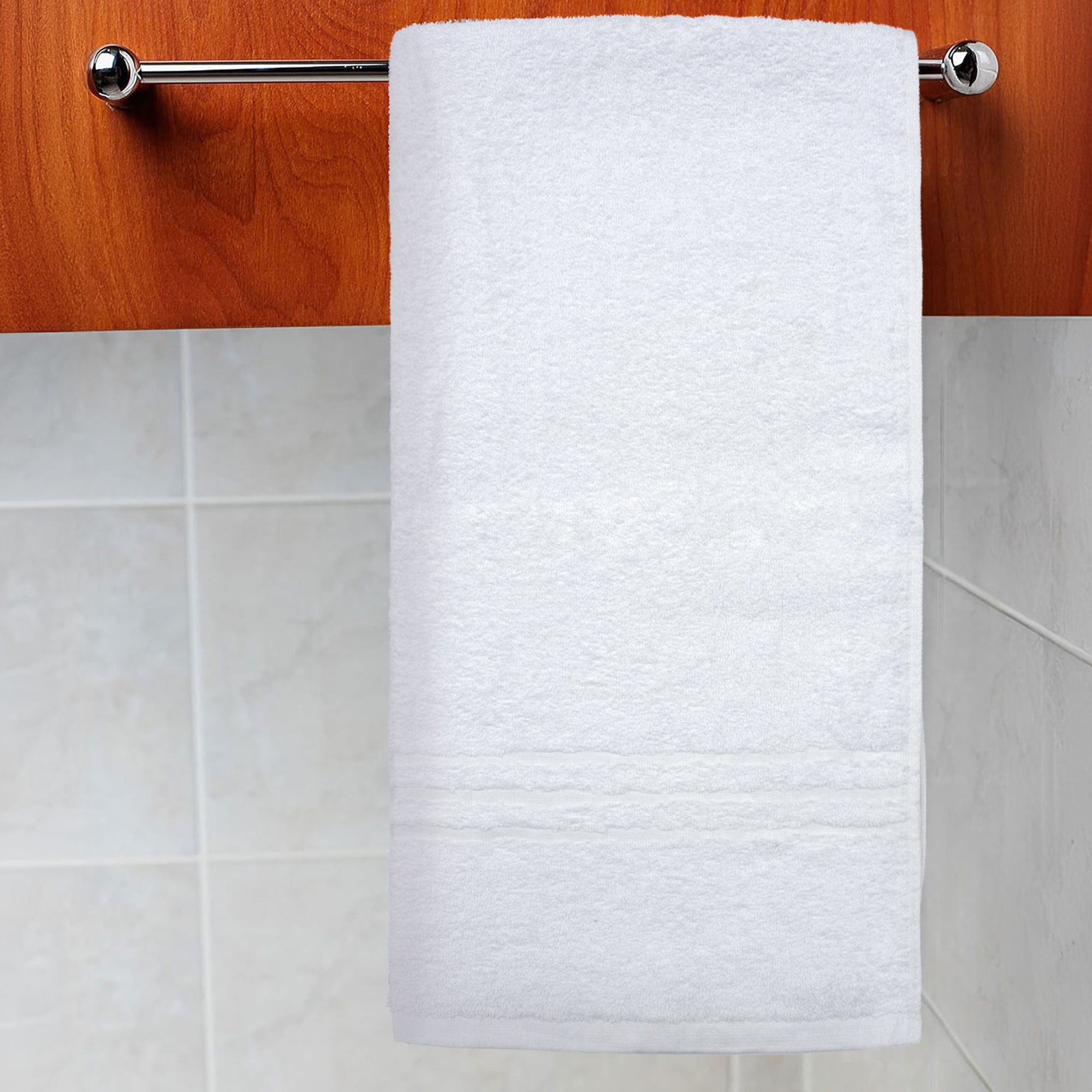 Telo doccia asciugamano bagno spugna Hotellerie 100% puro cotone 90x140cm 6845