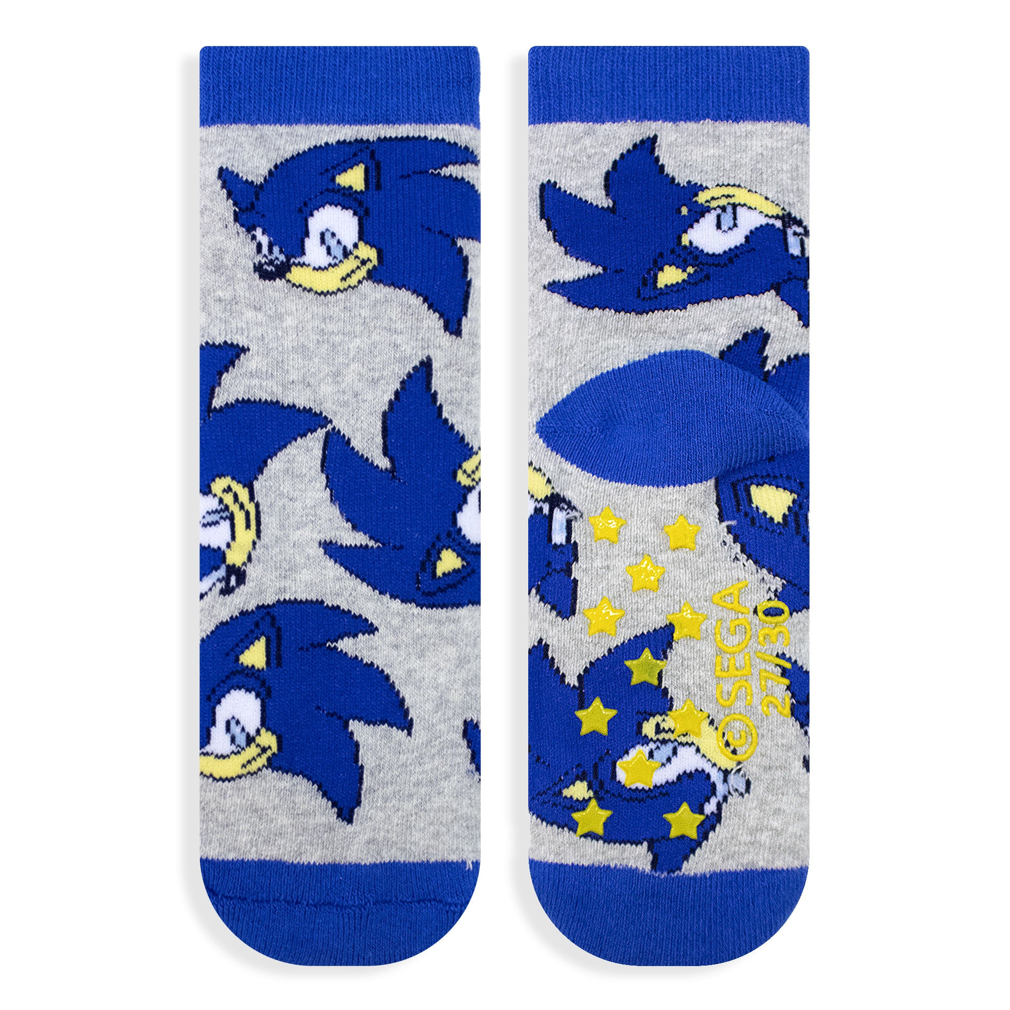 Calzini antiscivolo bambino Sonic The Hedgehog in spugna cotone invernale 6876