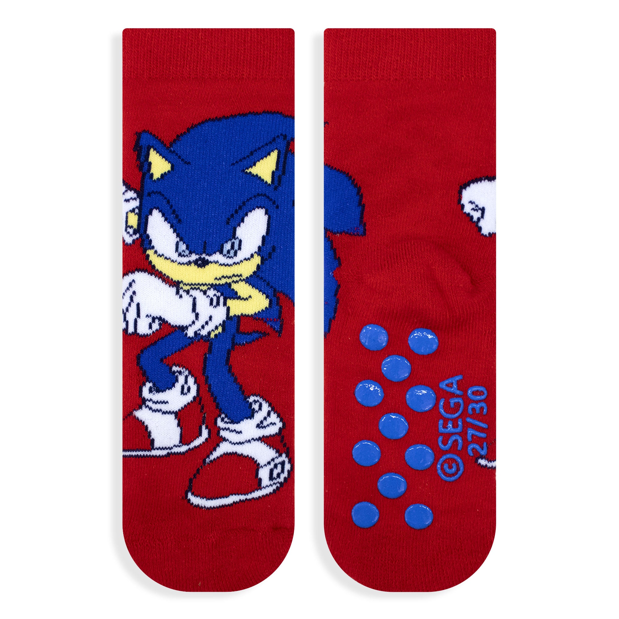 Calzini antiscivolo bambino Sonic The Hedgehog in spugna cotone invernale 6876