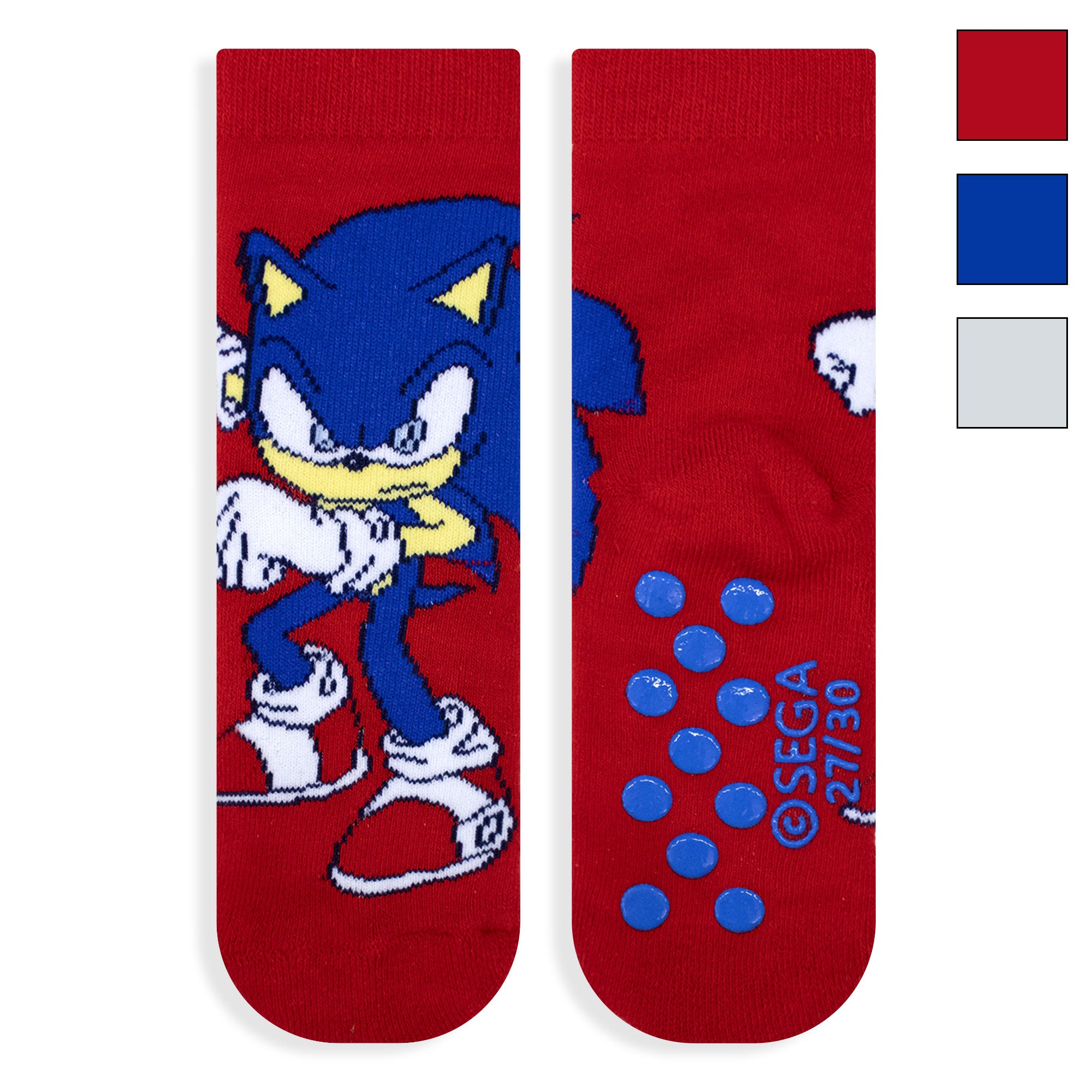 Calzini antiscivolo bambino Sonic The Hedgehog in spugna cotone invernale 6876