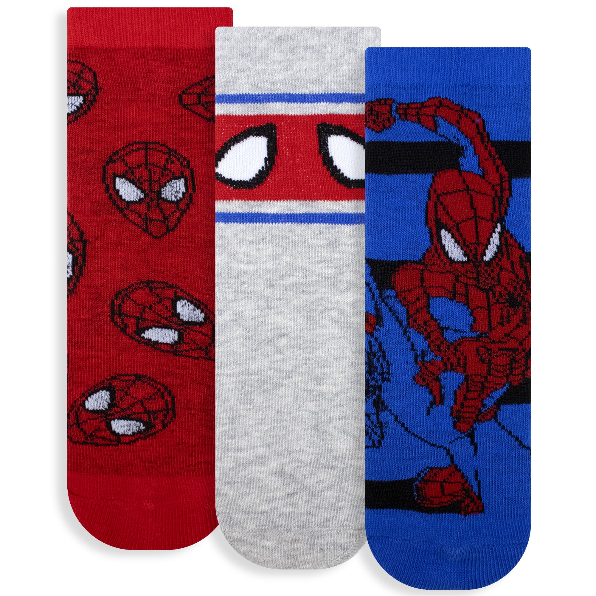 Calzini per bambino Spiderman set 3 paia in caldo cotone 6881