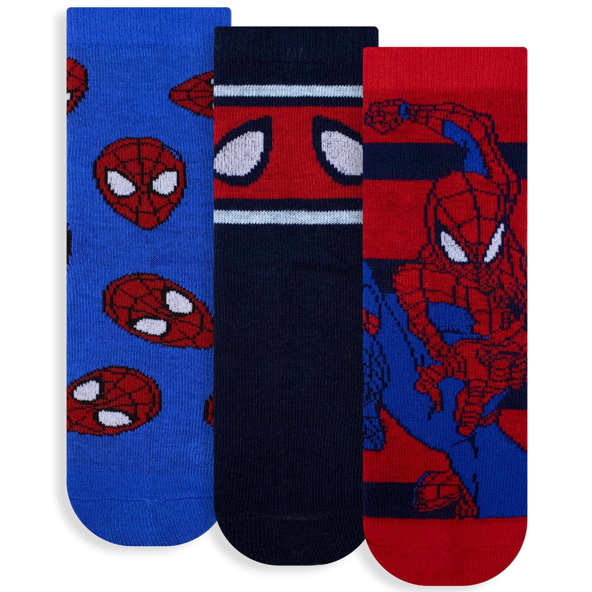 Calzini per bambino Spiderman set 3 paia in caldo cotone 6881