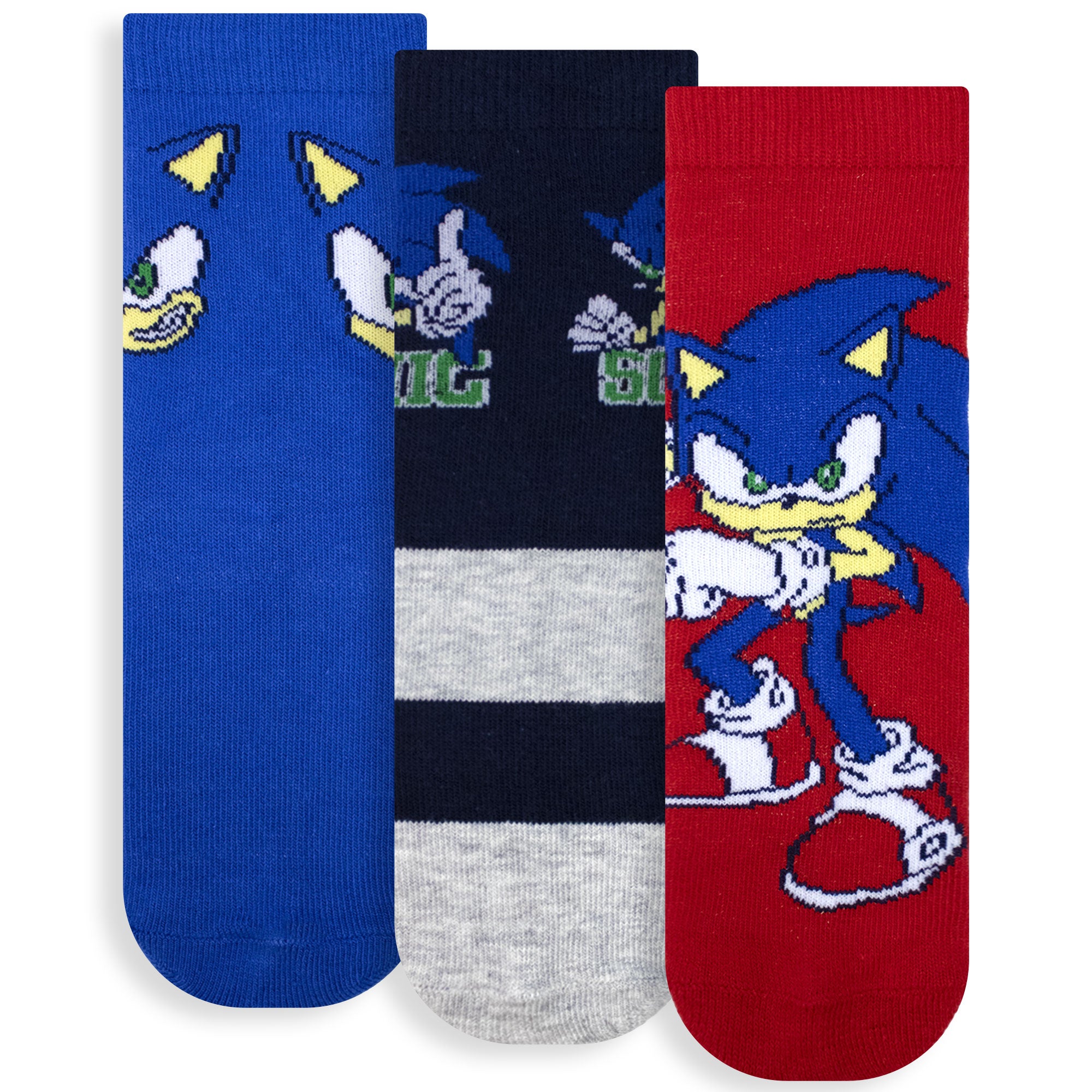 Calzini per bambino Sonic The Hedgehog set 3 paia in caldo cotone 6882