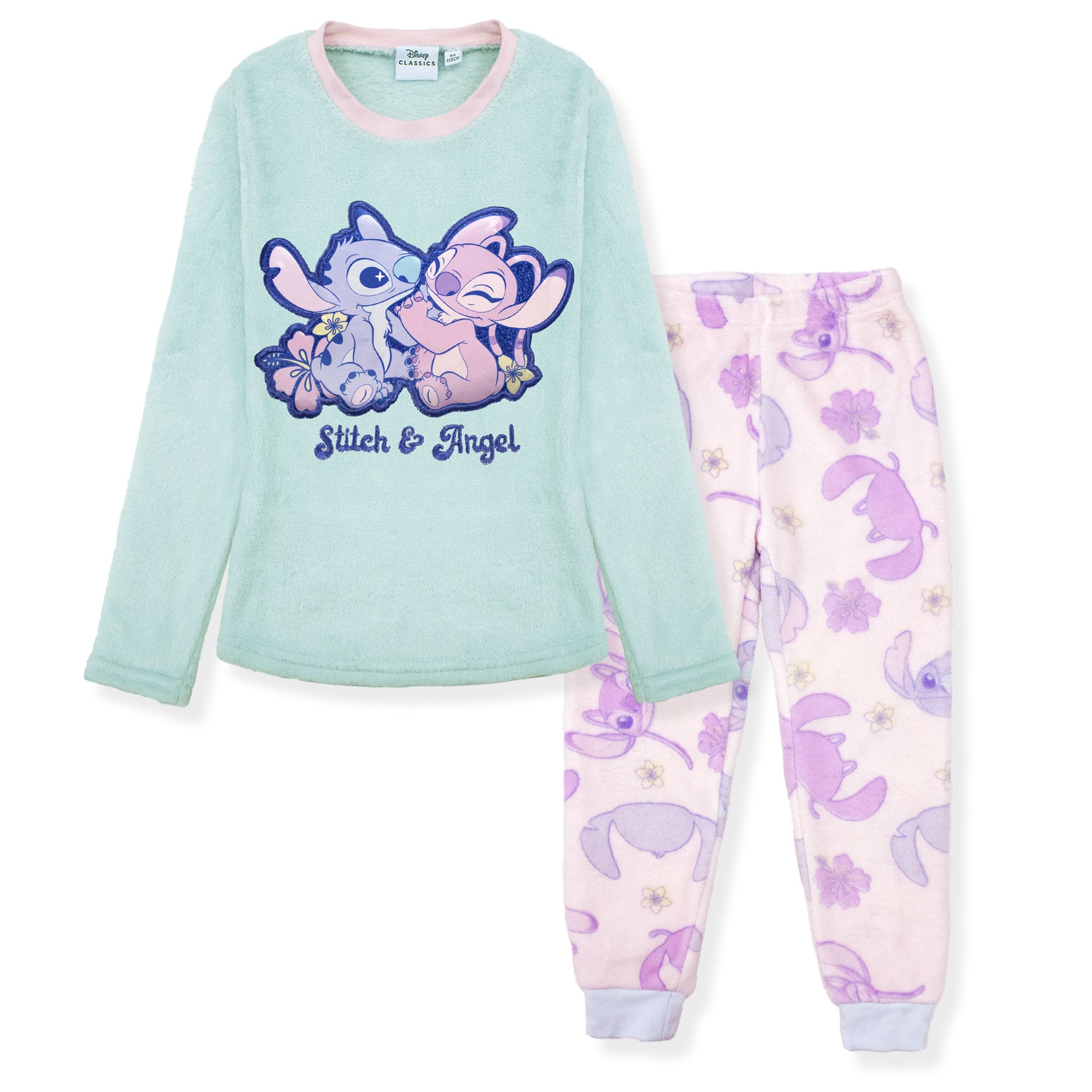 Pigiama Disney Lilo e Stitch in pile invernale per bambina 6889