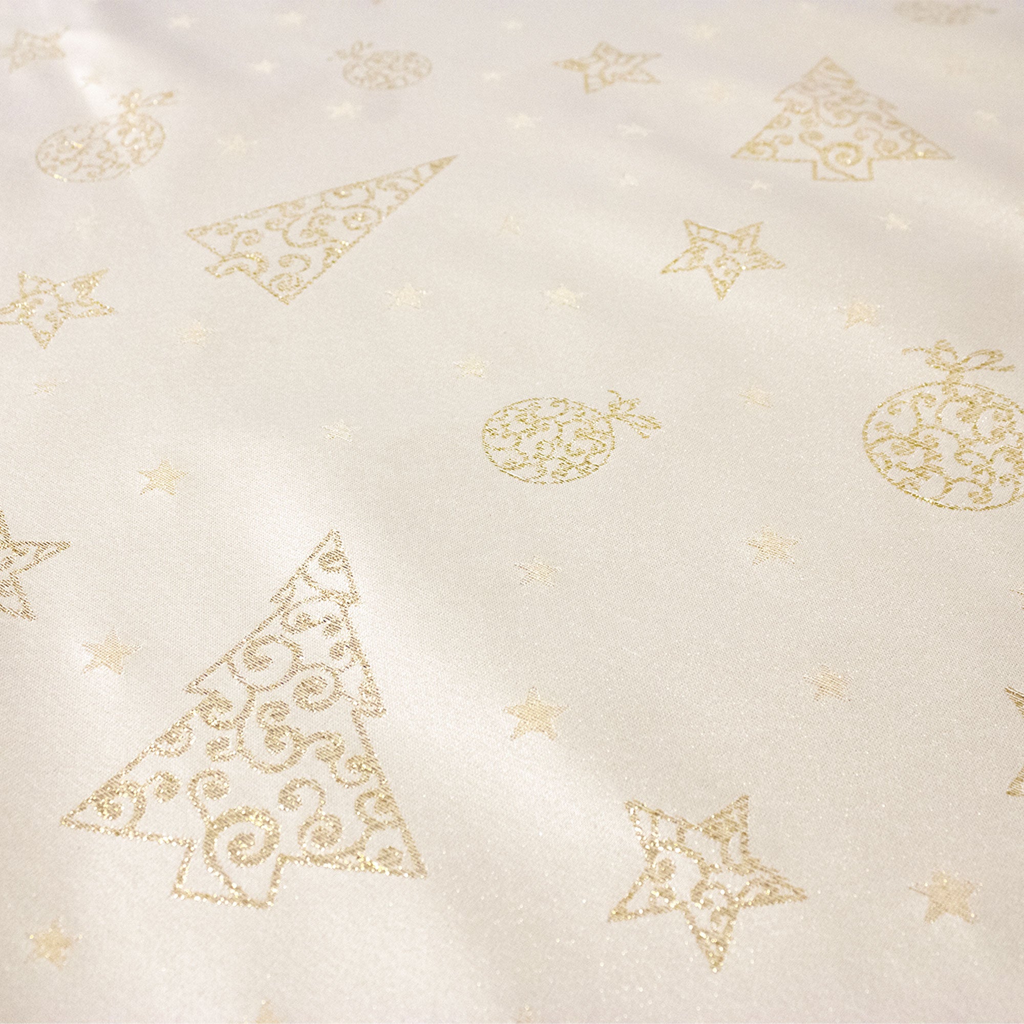 Tovaglia Natalizia glitter lurex Stella 12 posti Decoro di Natale 6901