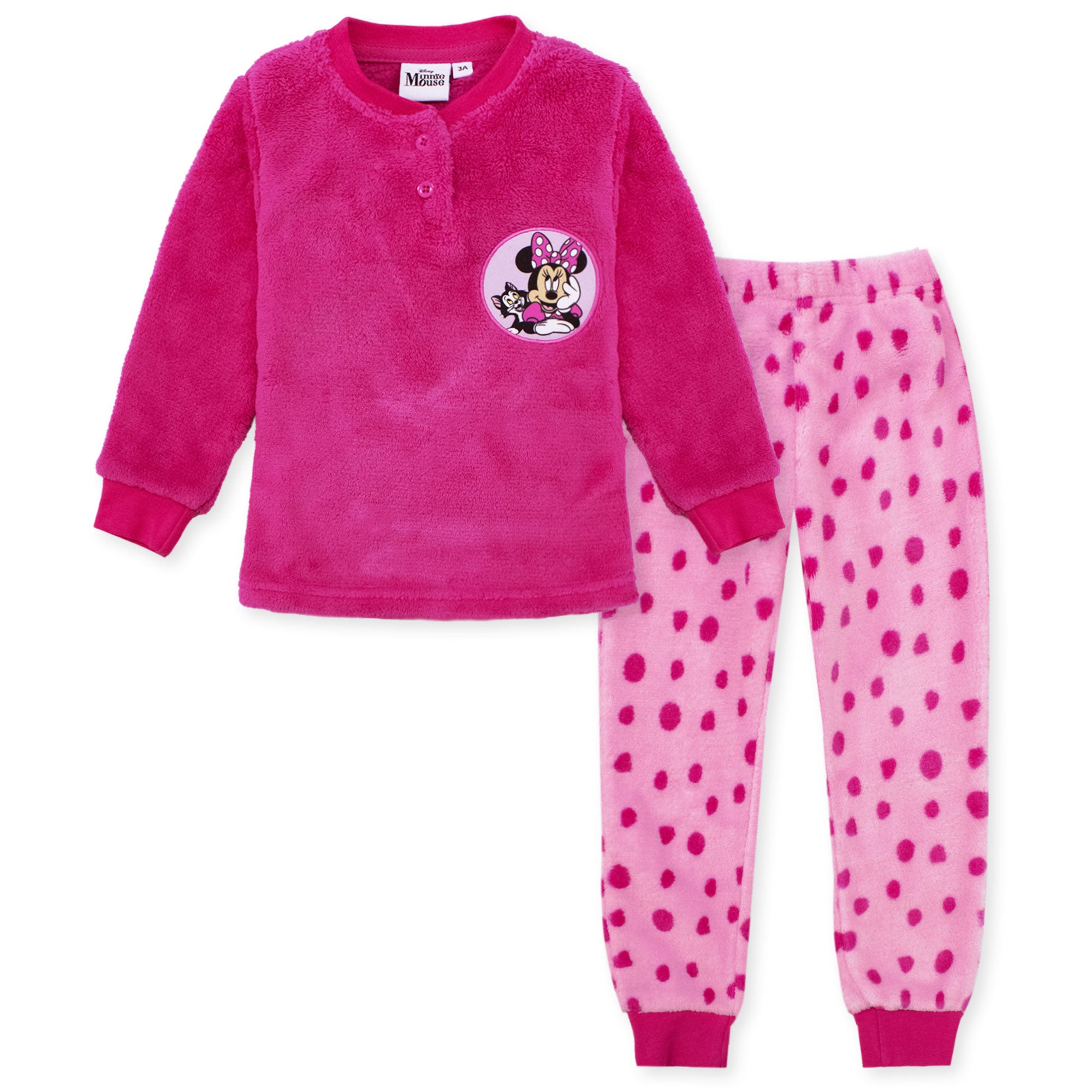 Pigiama Disney Minnie Mouse in pile invernale per bambina 6959