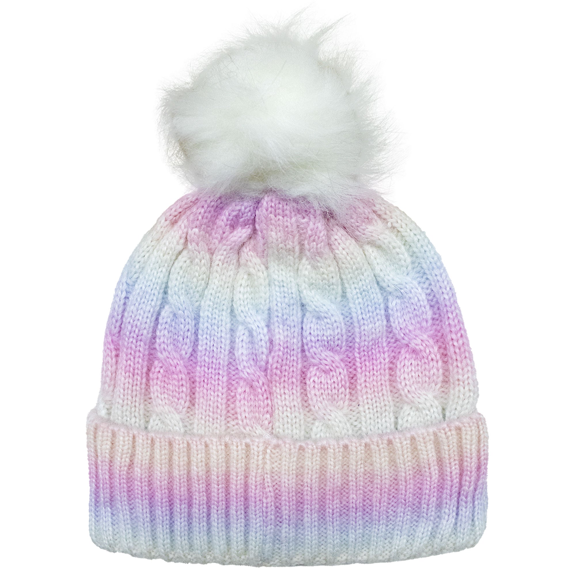 Cappello Barbie per bambina invernale cappellino in maglia con pon pon 6960