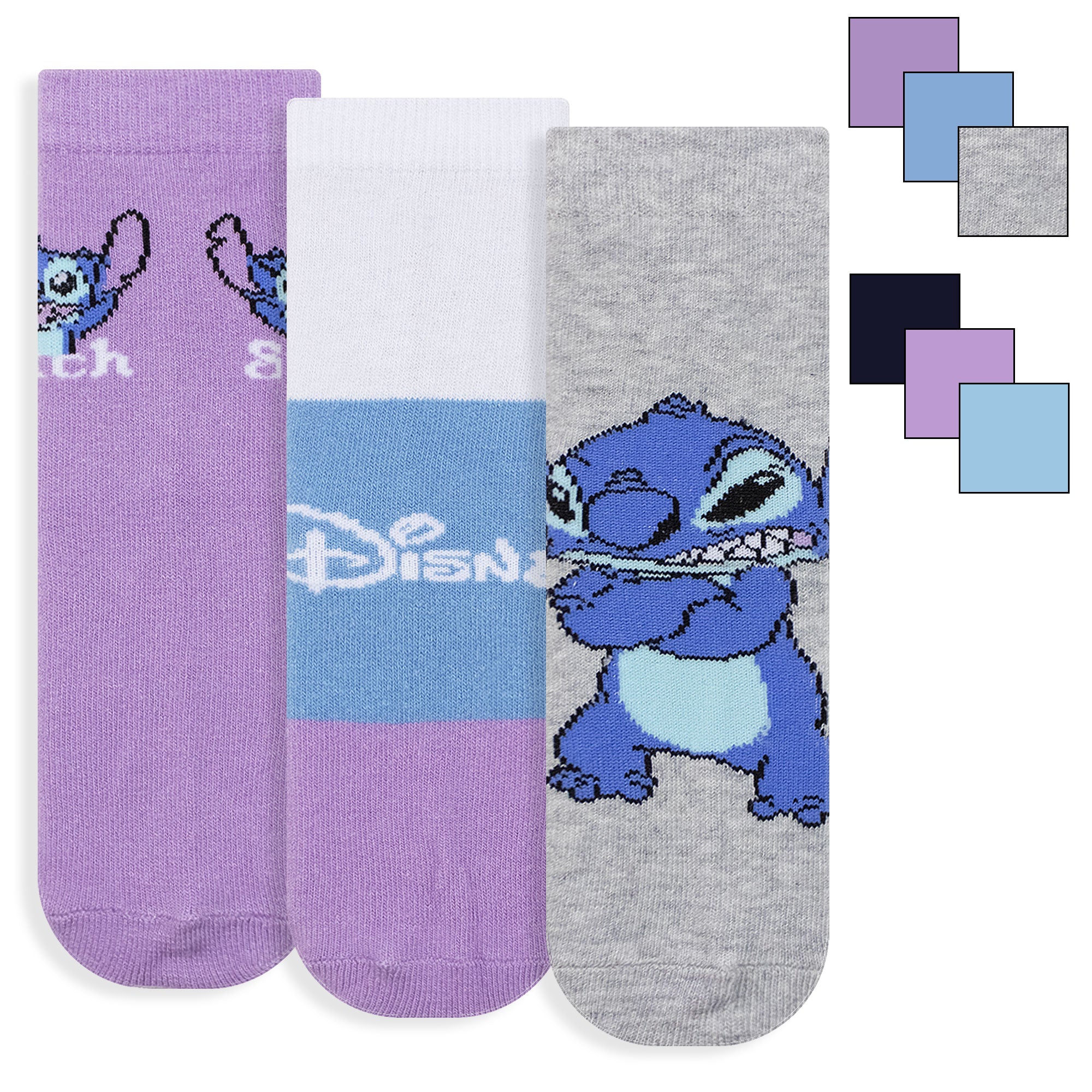 Calzini bambina Disney Lilo e Stitch set 3 paia in cotone 6967