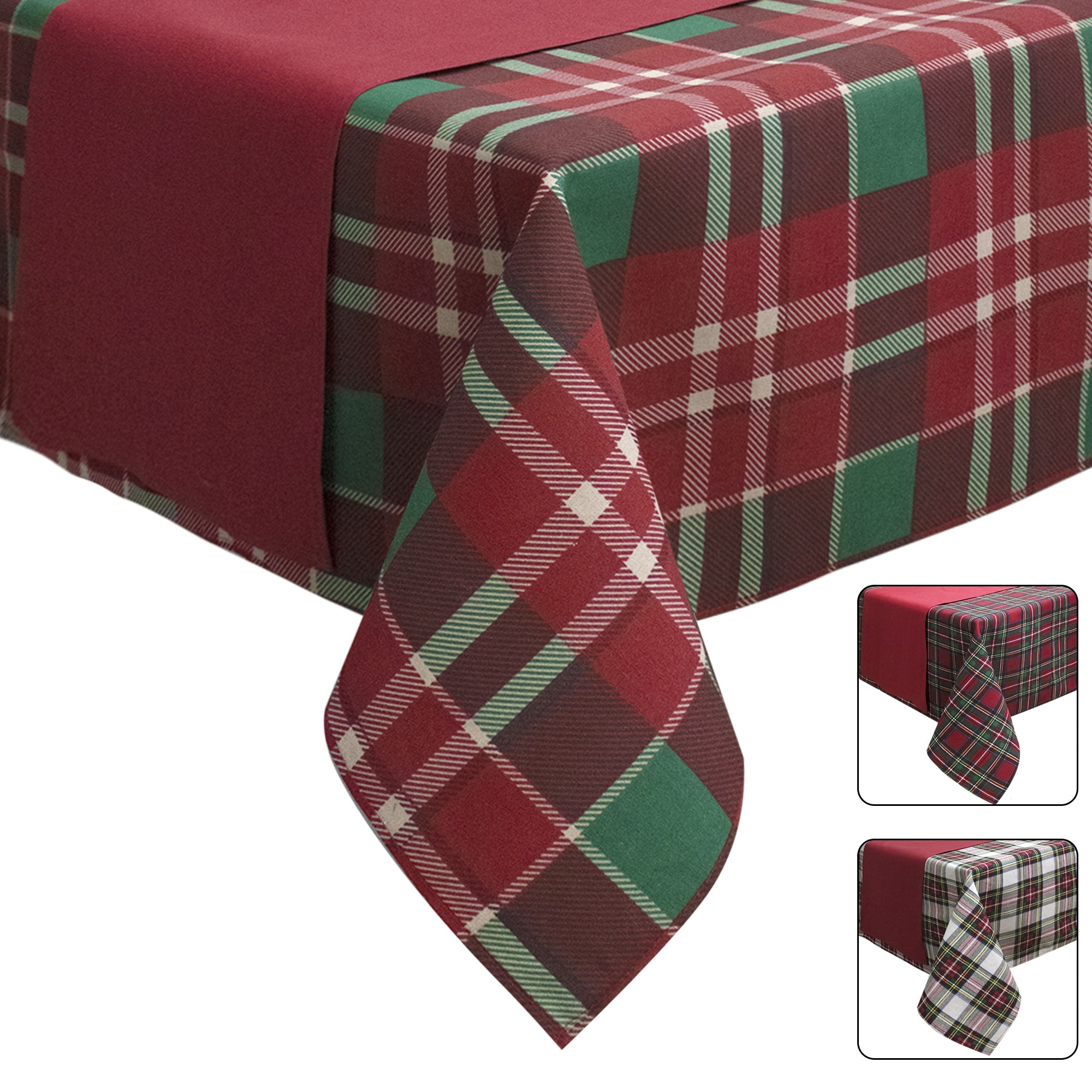 Tovaglia Natalizia Tartan loneta con runner Natale varie misure 6969