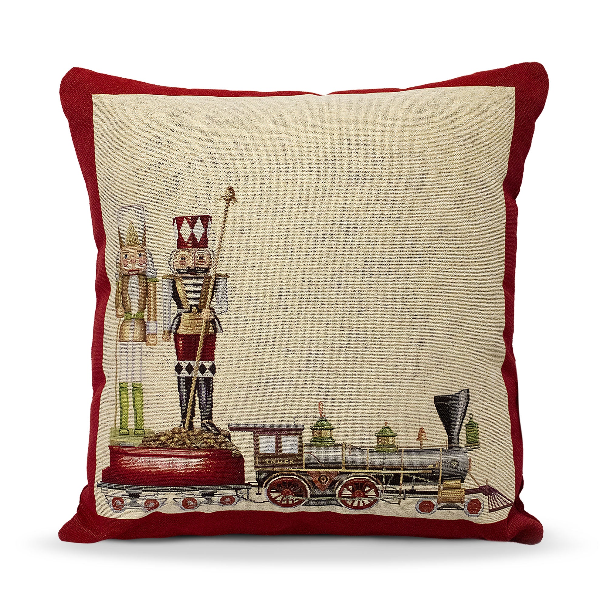 Christmas decoration cushion in gobelin decorations Christmas Train 6986