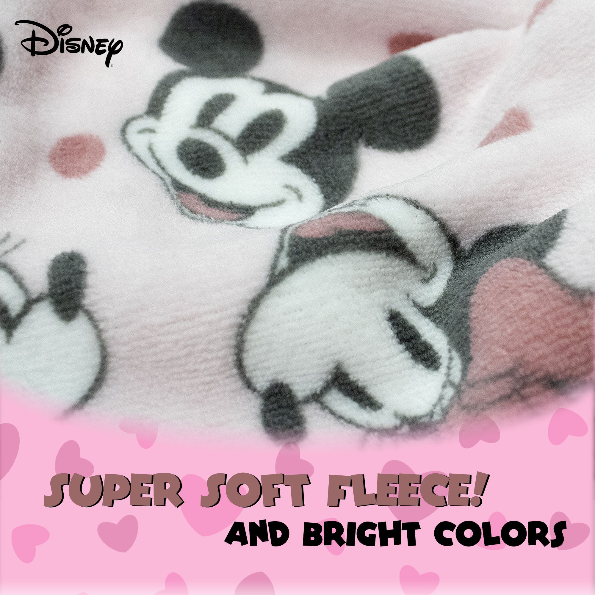 Pigiama Disney Mickey Minnie Mouse donna ragazza lungo invernale in pile 6890