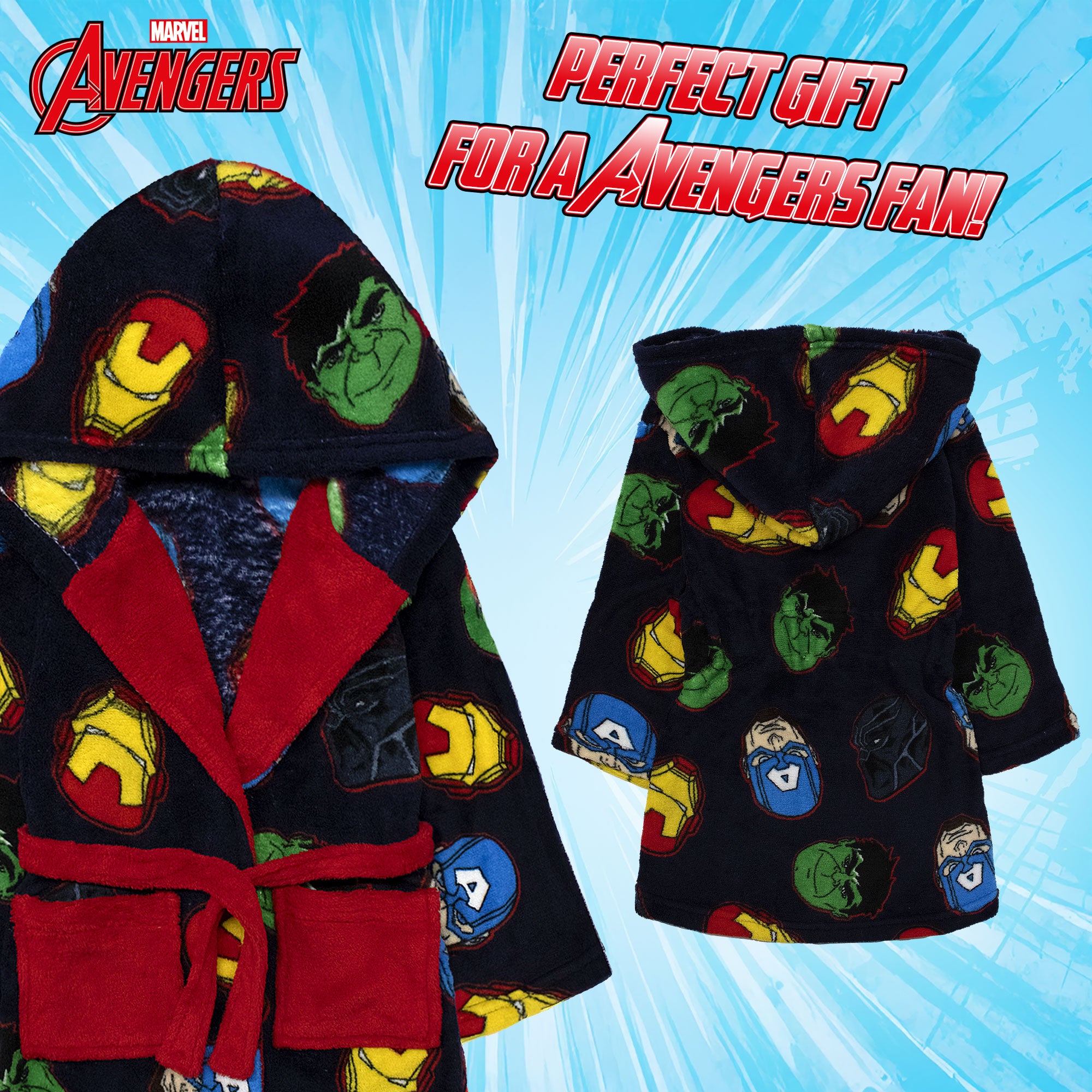 Vestaglia Marvel Avengers in pile invernale per bambino 6993